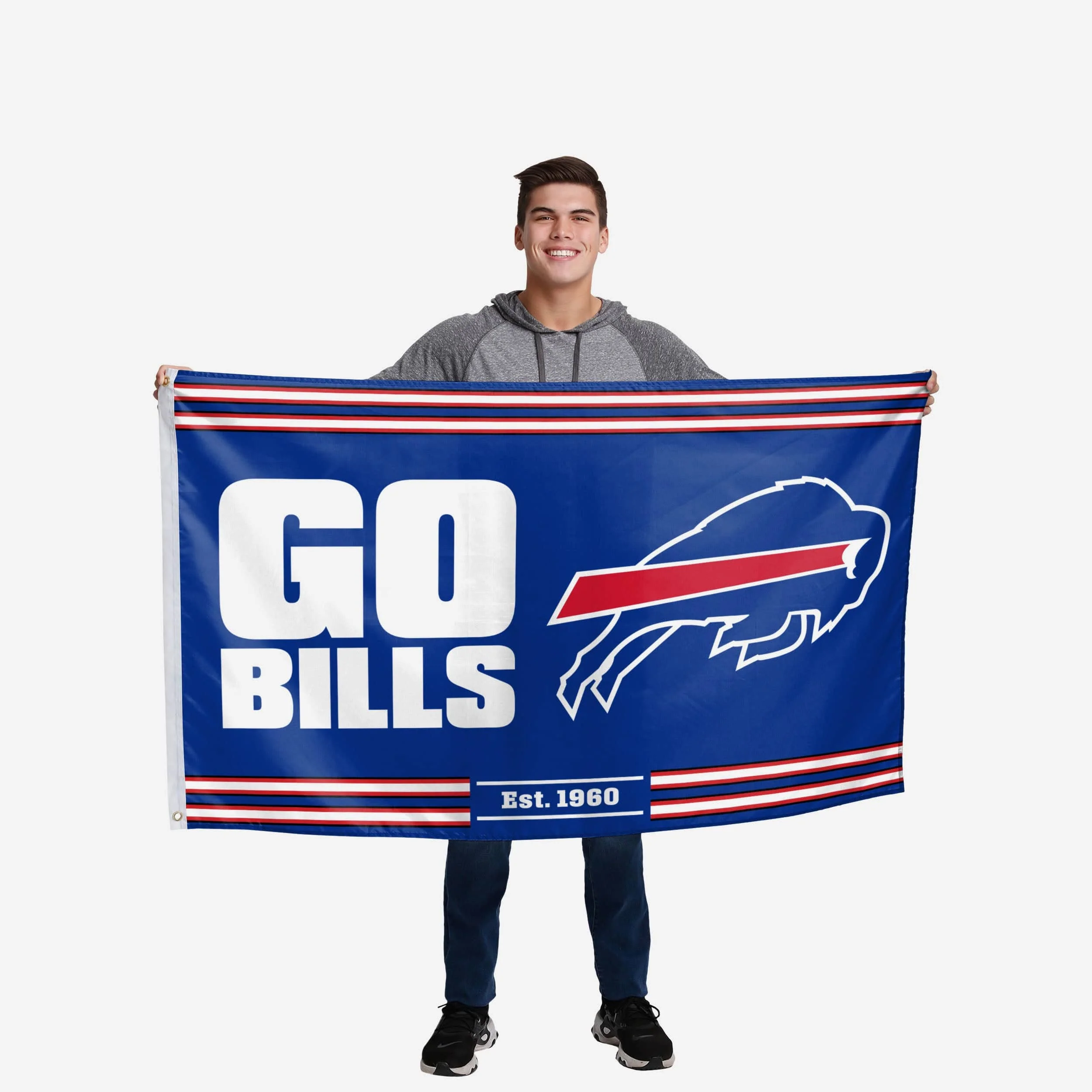 Buffalo Bills Horizontal Slogan Flag - Image 2