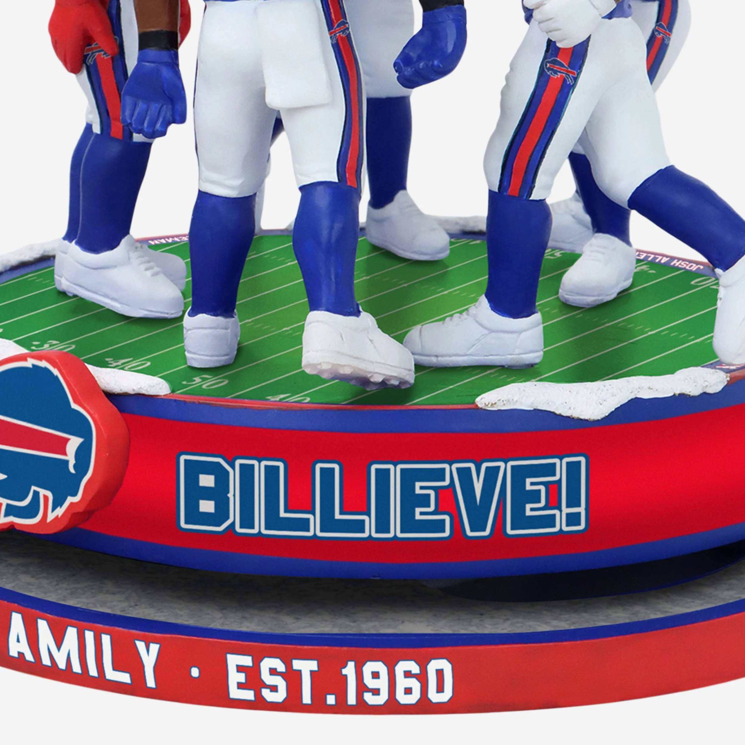 Buffalo Bills Huddle Spinner Mini Bobblehead Scene - Image 3
