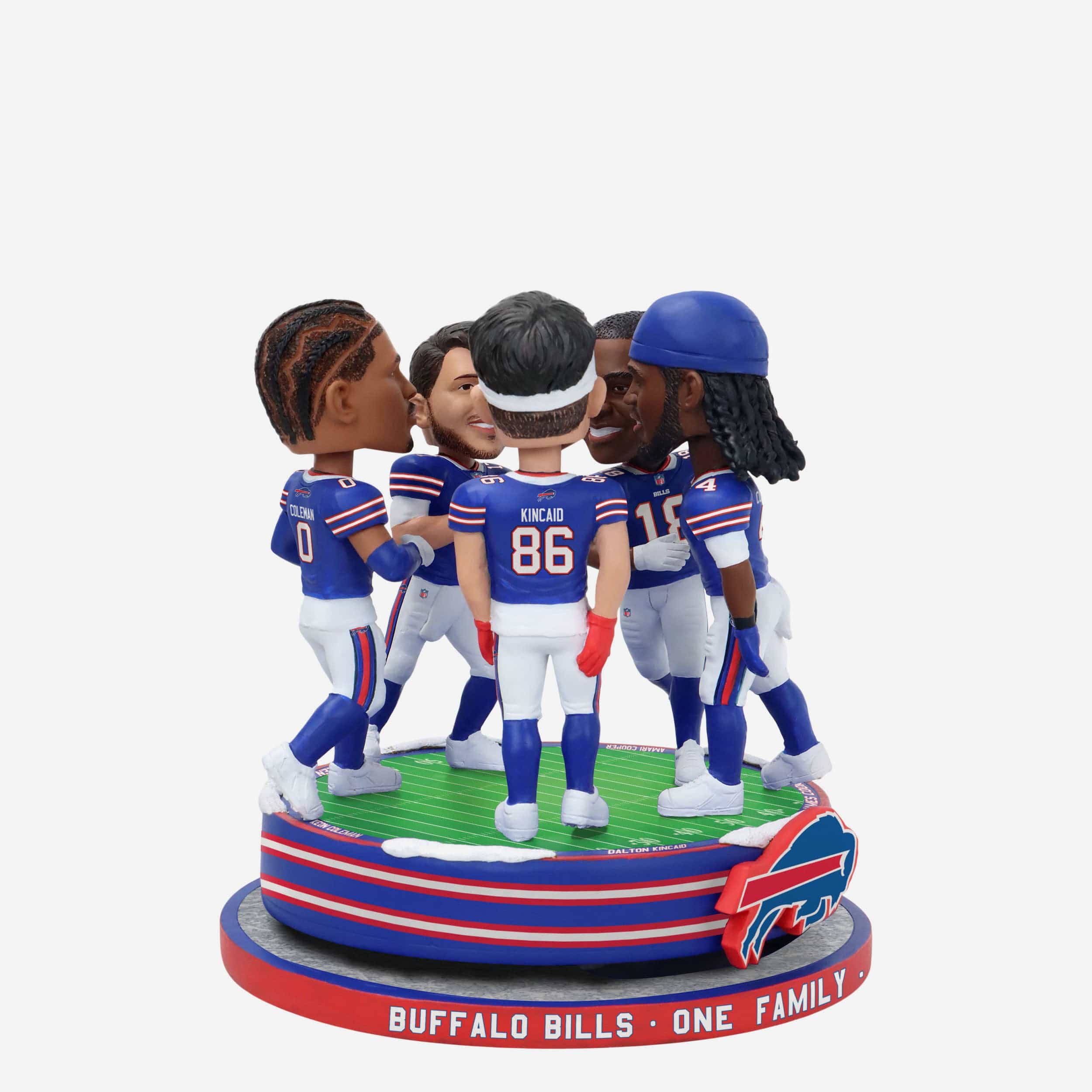 Buffalo Bills Huddle Spinner Mini Bobblehead Scene - Image 4