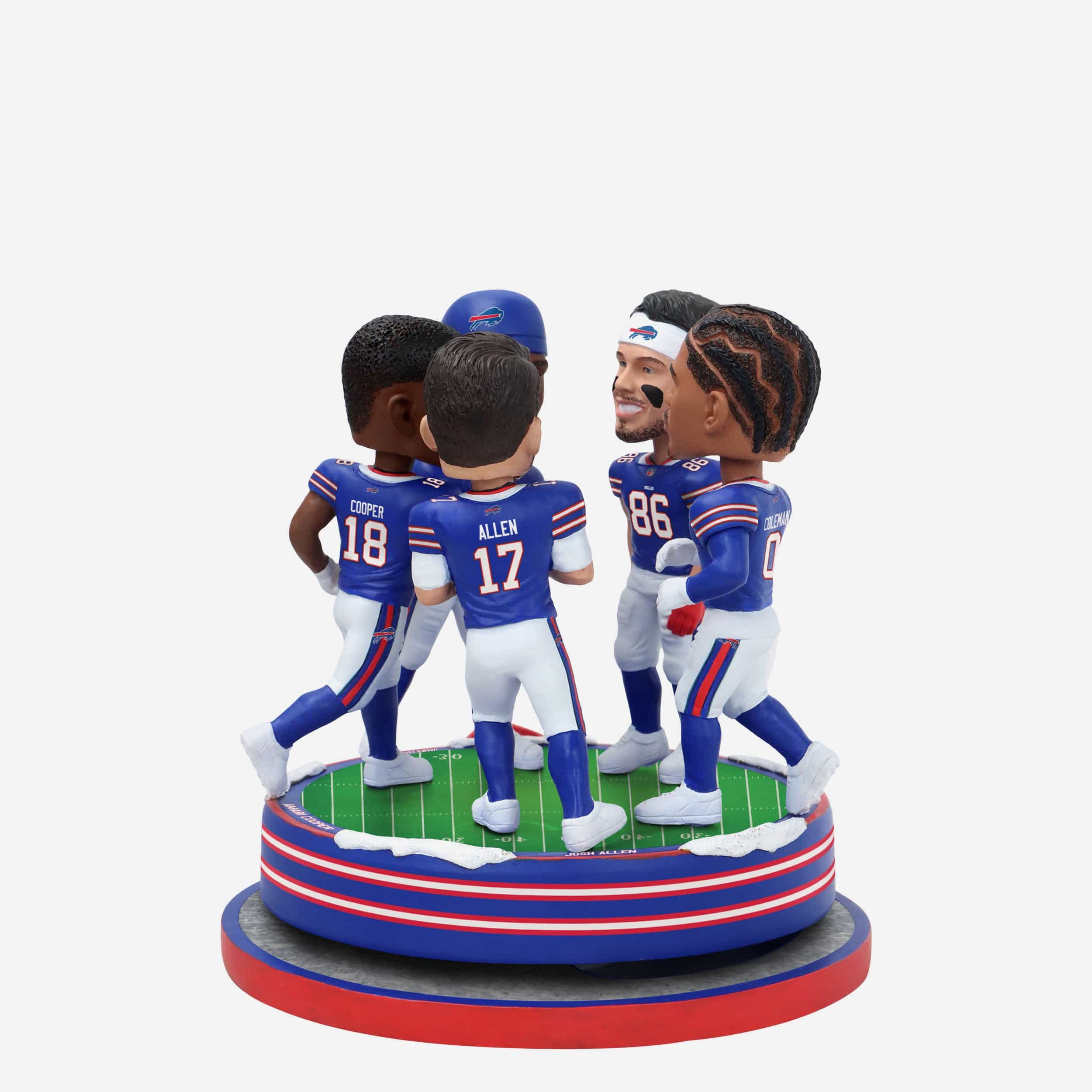 Buffalo Bills Huddle Spinner Mini Bobblehead Scene - Image 5