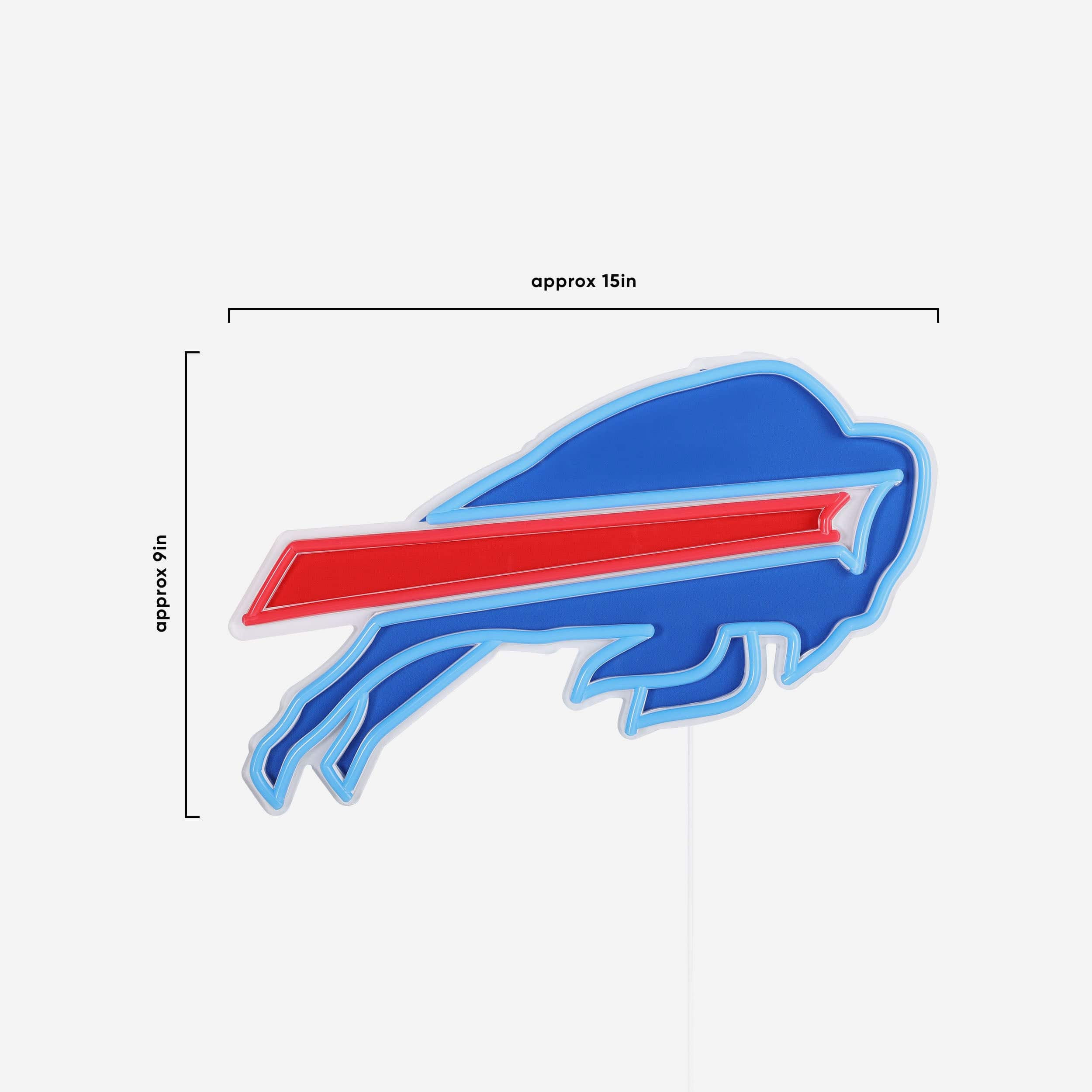 Buffalo Bills LED Neon Light Up Team Logo Sign - Image 5