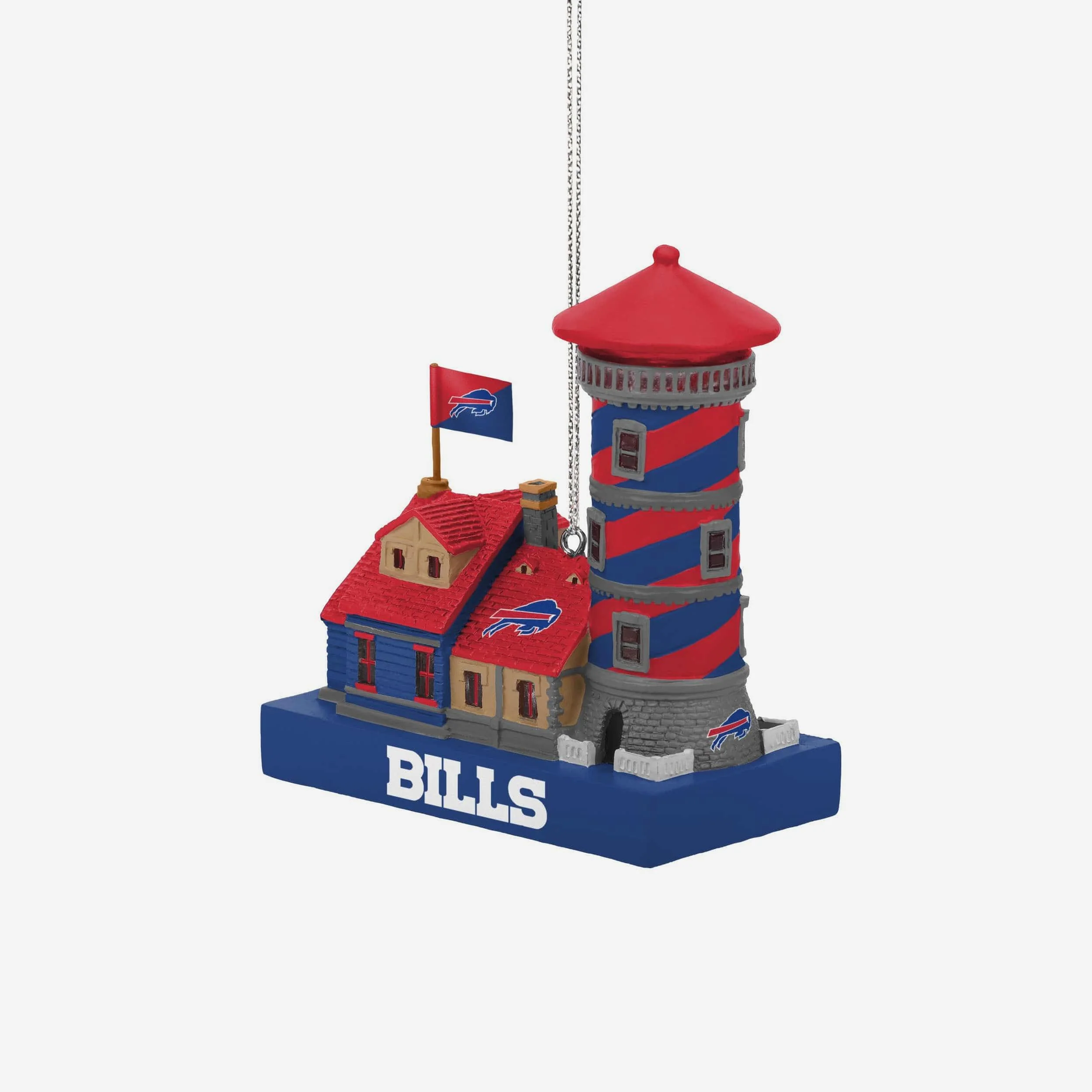 Buffalo Bills Light Up Resin Lighthouse Ornament - Image 2