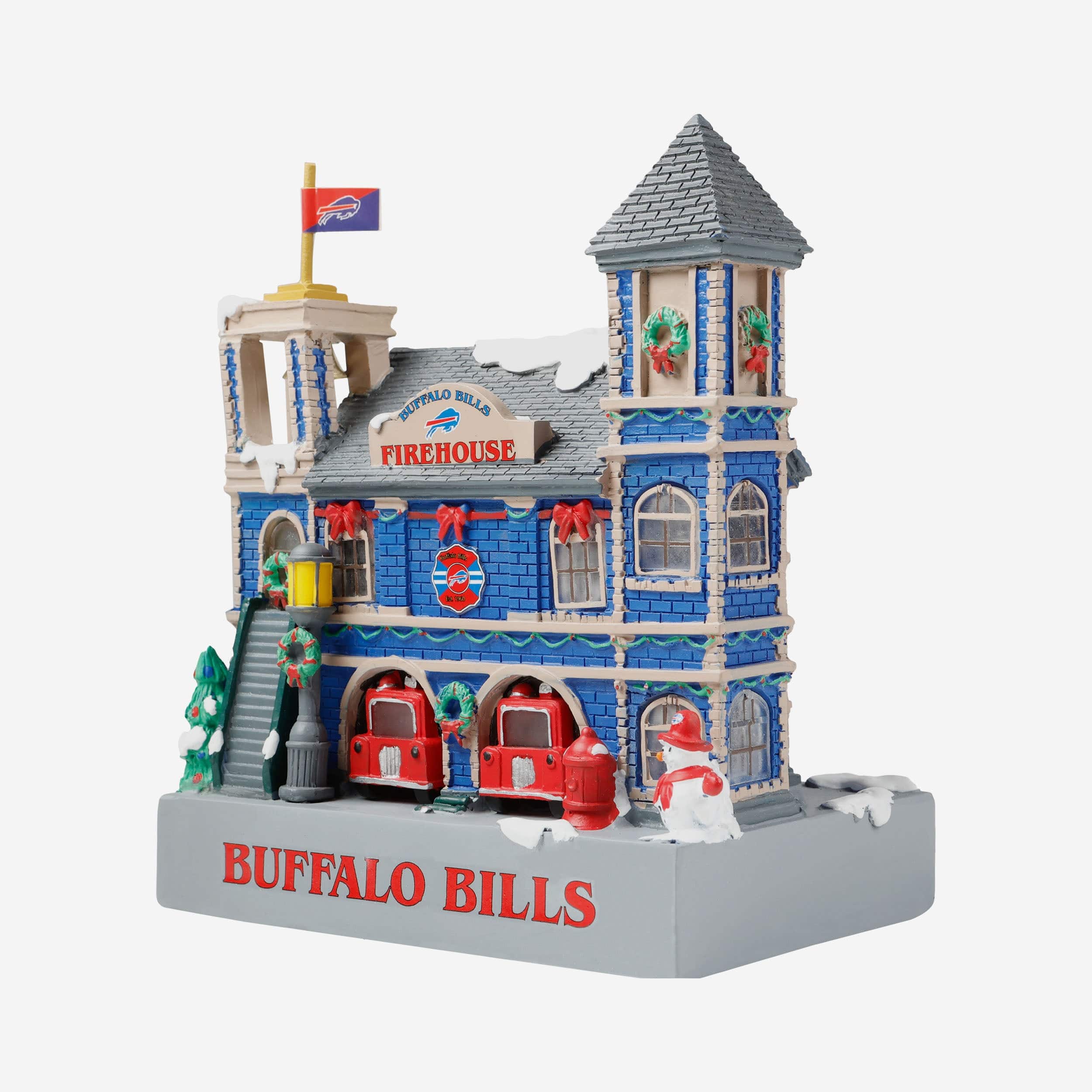 Buffalo Bills Light Up Resin Team Firehouse - Image 4