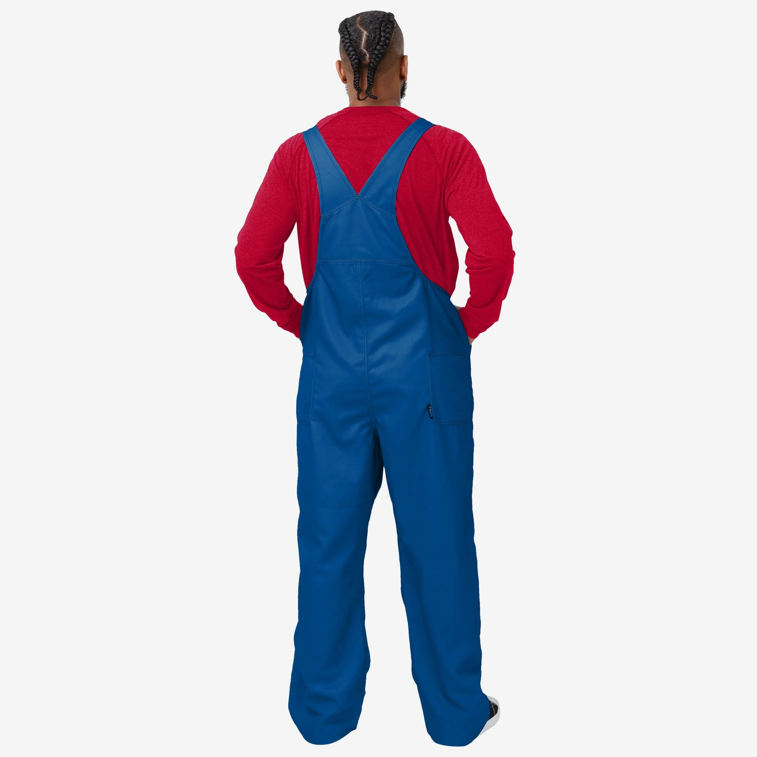 Buffalo Bills Mens Solid Wordmark Bib Overalls - Image 2