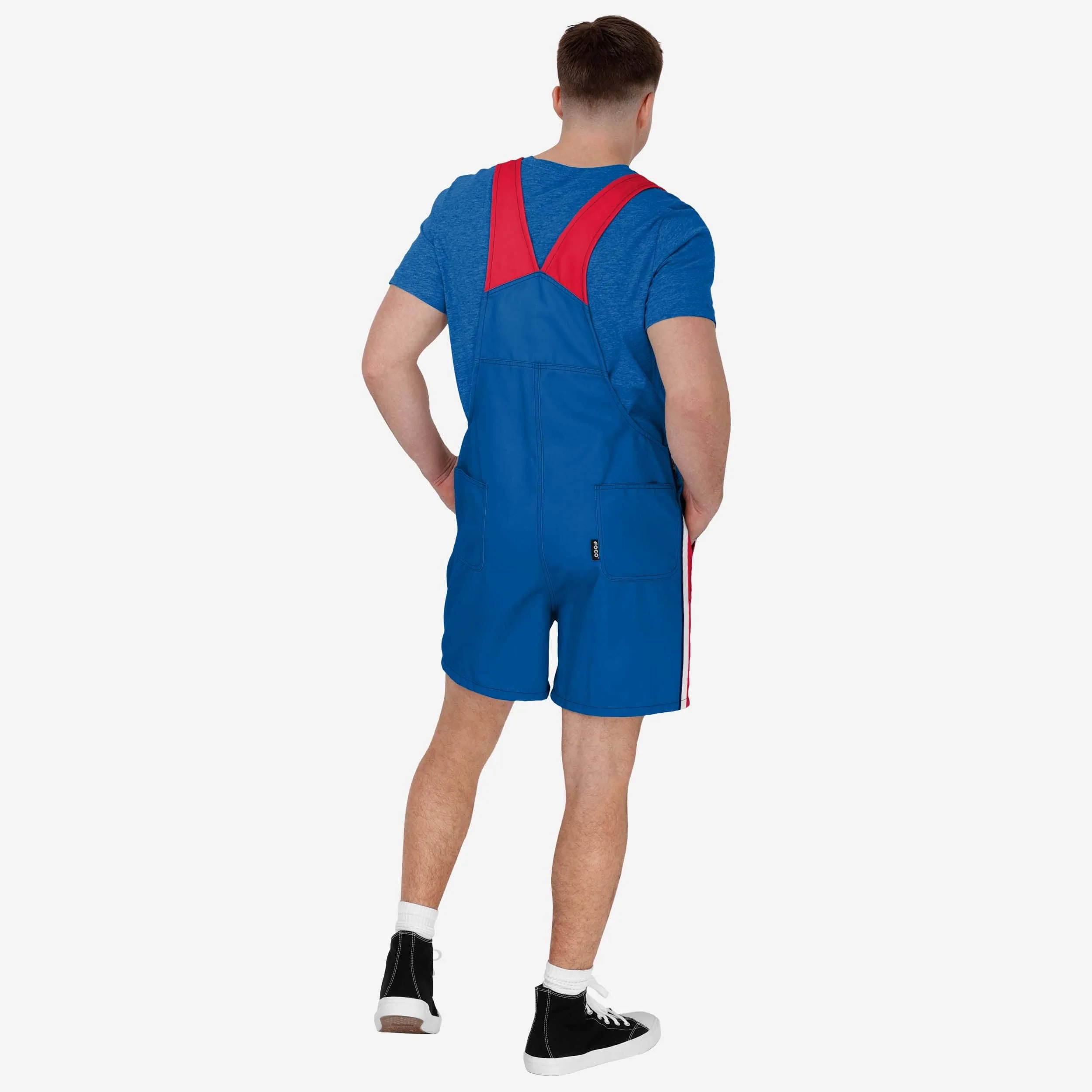 Buffalo Bills Mens Team Stripe Bib Shortalls - Image 2