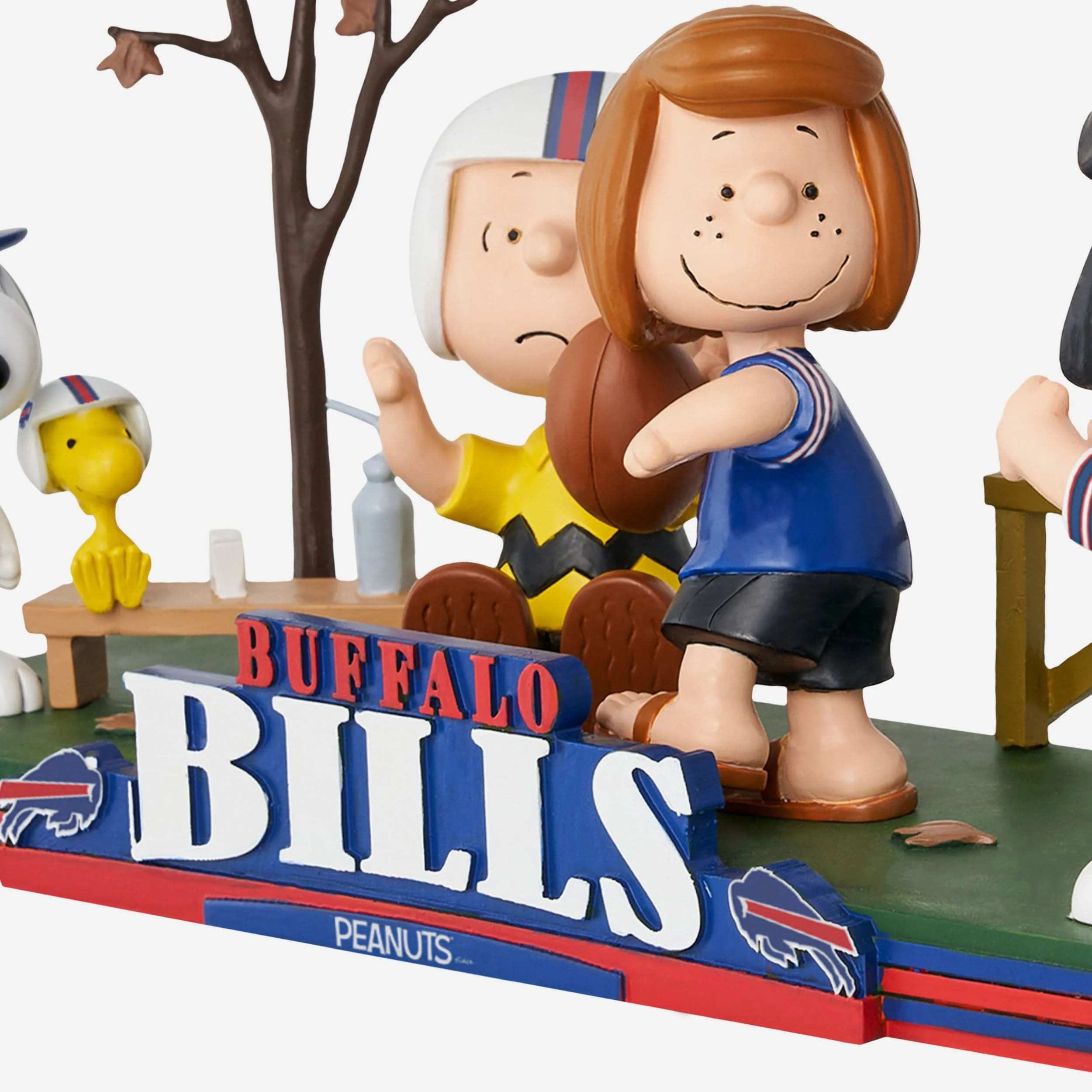 Buffalo Bills Peanuts Gang Mini Bobblehead Scene - Image 6