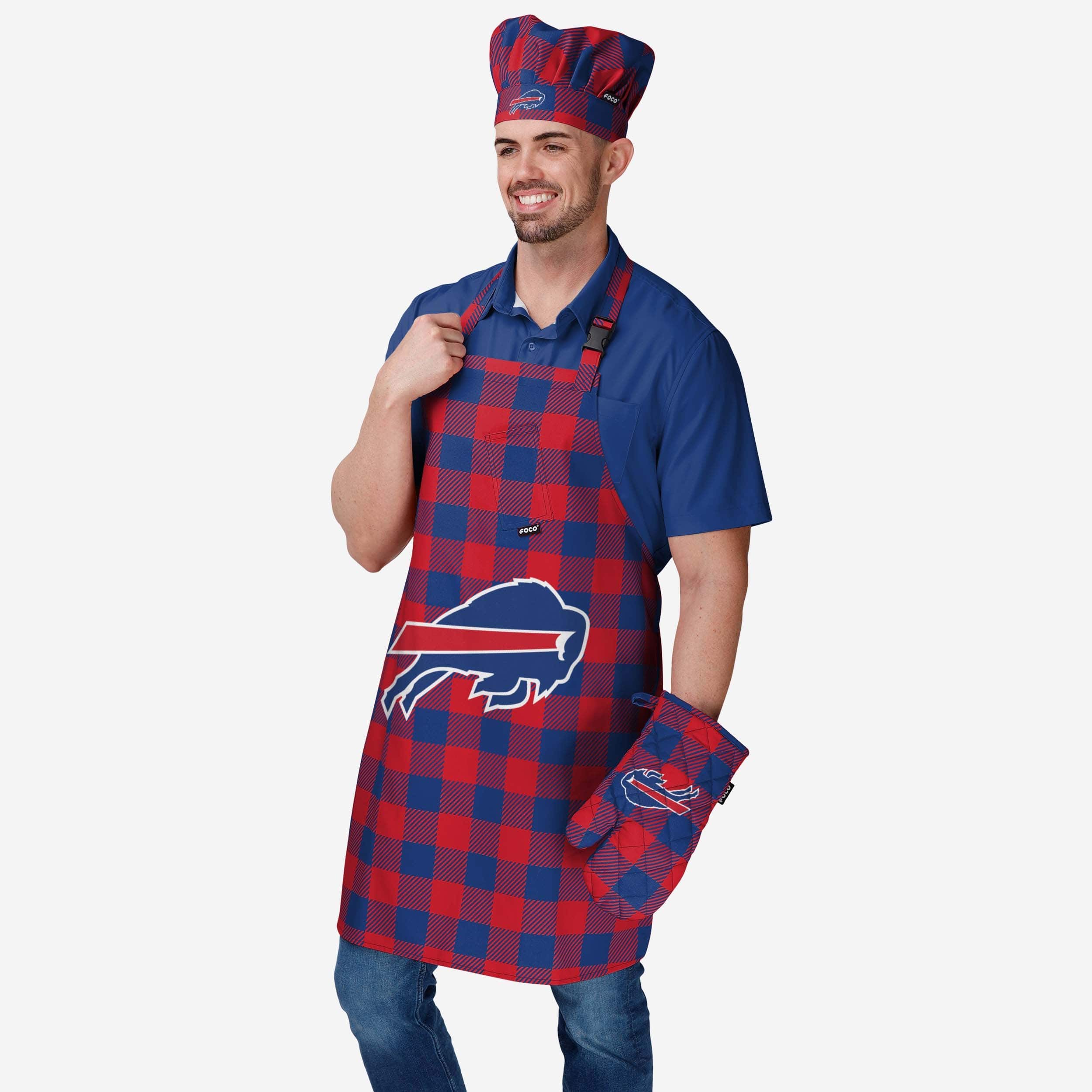 Buffalo Bills Plaid Chef Hat - Image 2