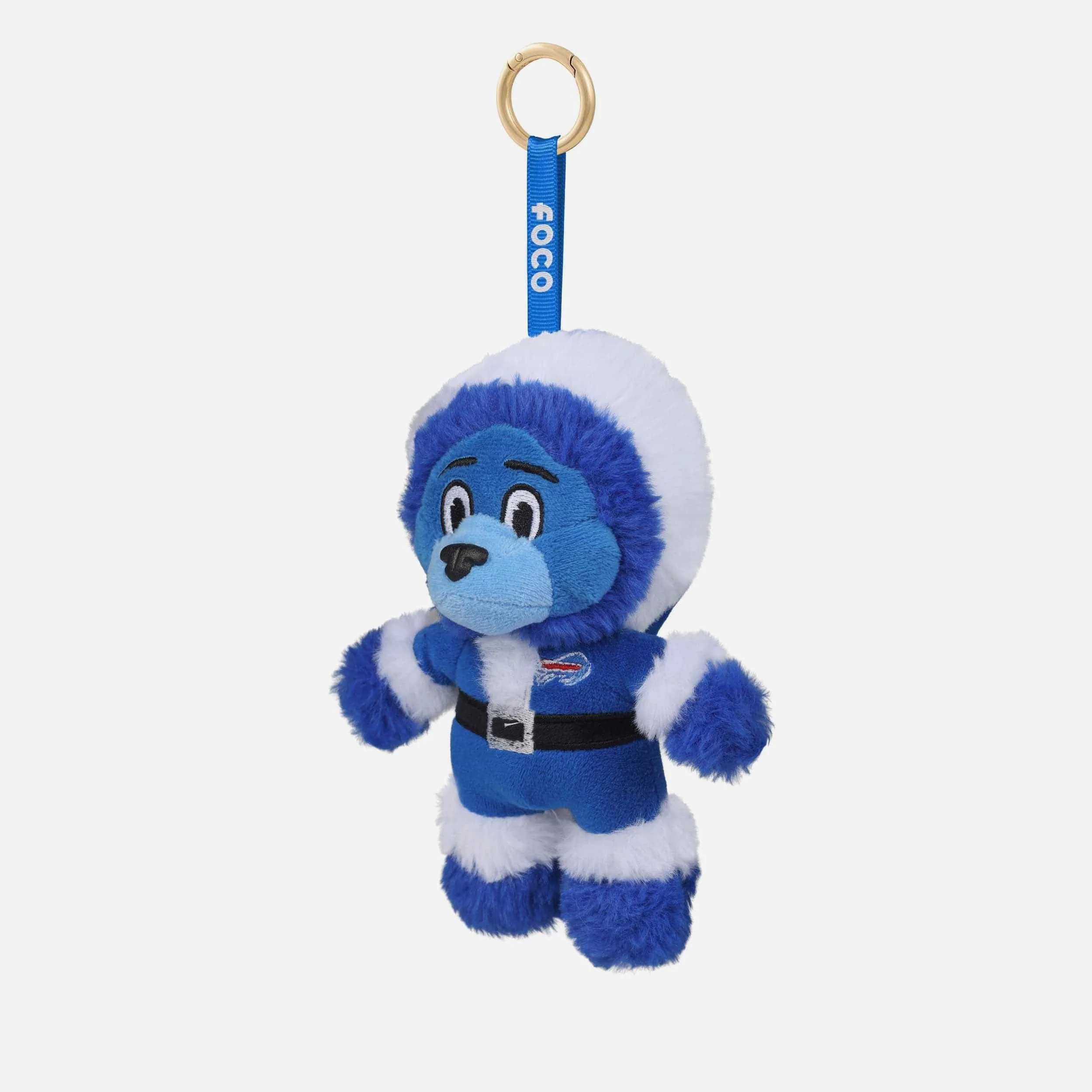 Buffalo Bills Plush Mascot Santa Bag Charm Keychain - Image 3