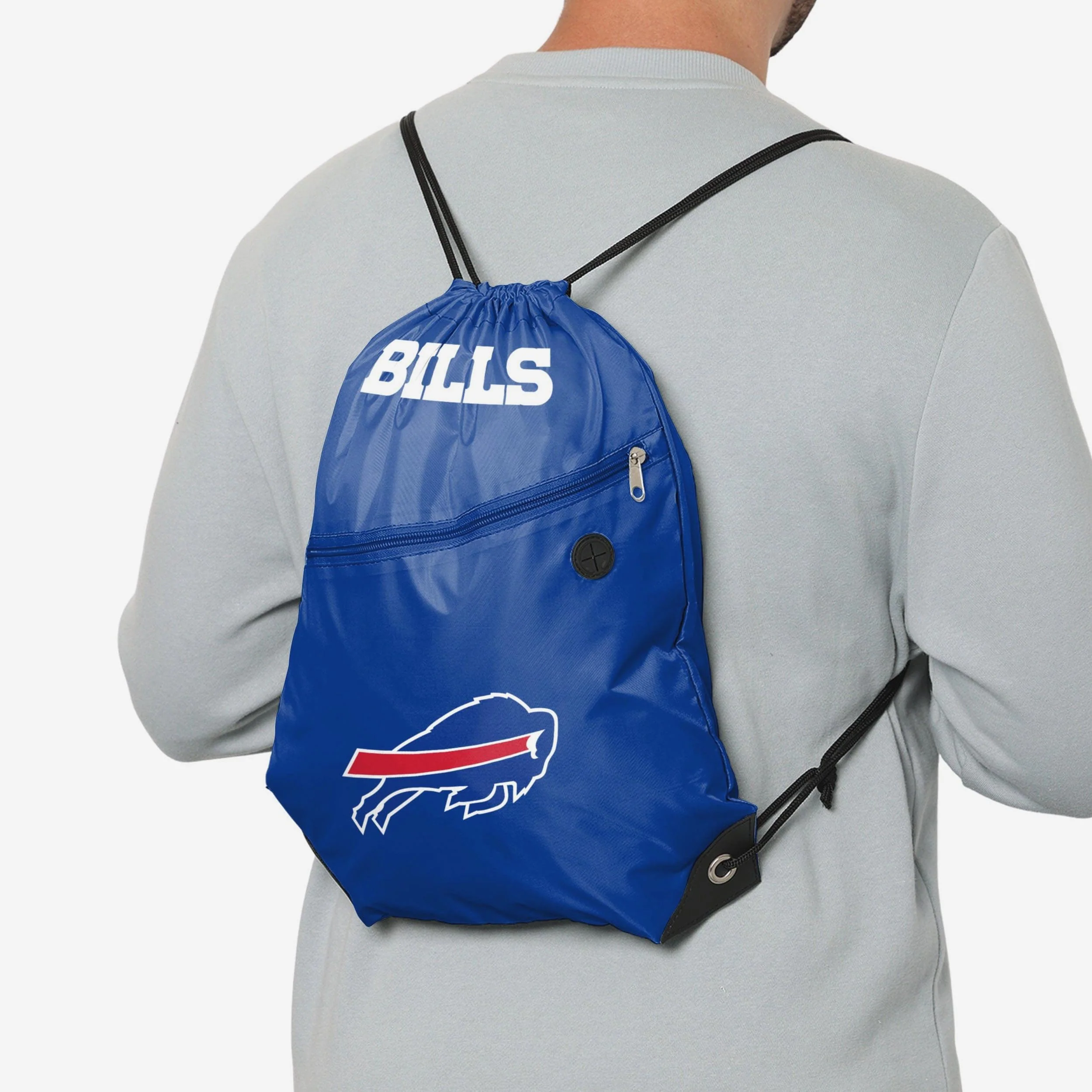 Buffalo Bills Pocket Drawstring Backpack - Image 3