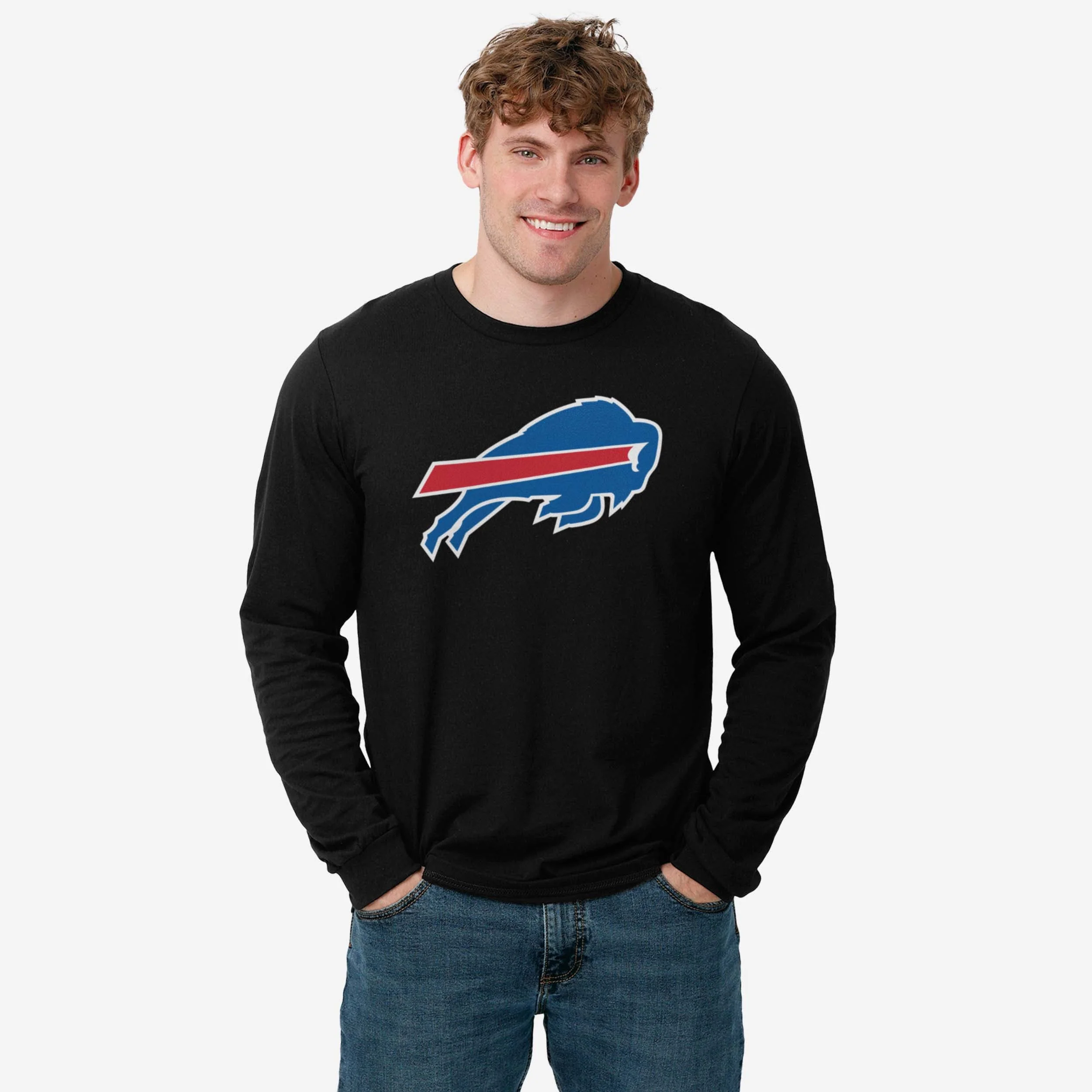 Buffalo Bills Primary Logo Long Sleeve T-Shirt - Image 8