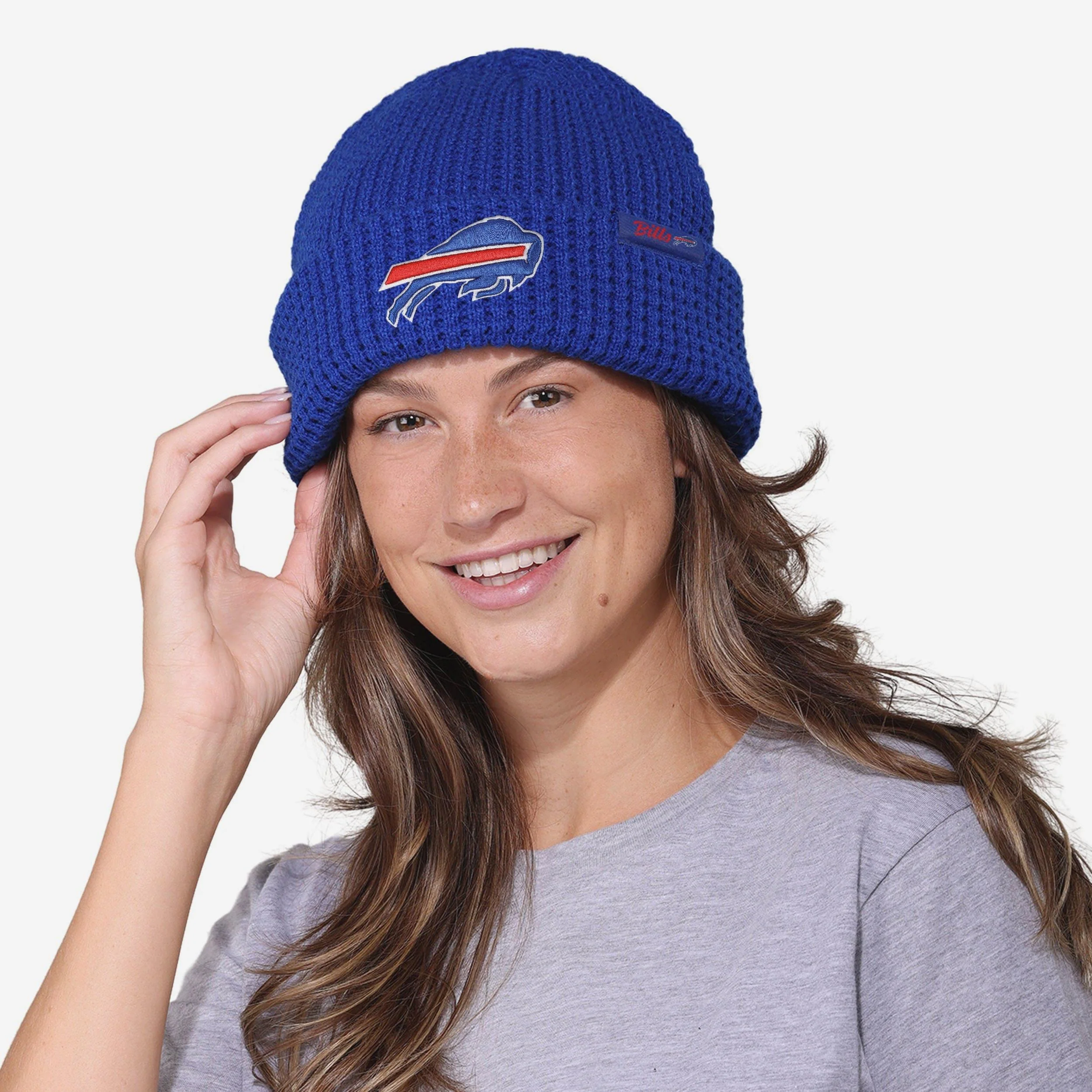 Buffalo Bills Primary Logo Waffle Beanie - Image 3