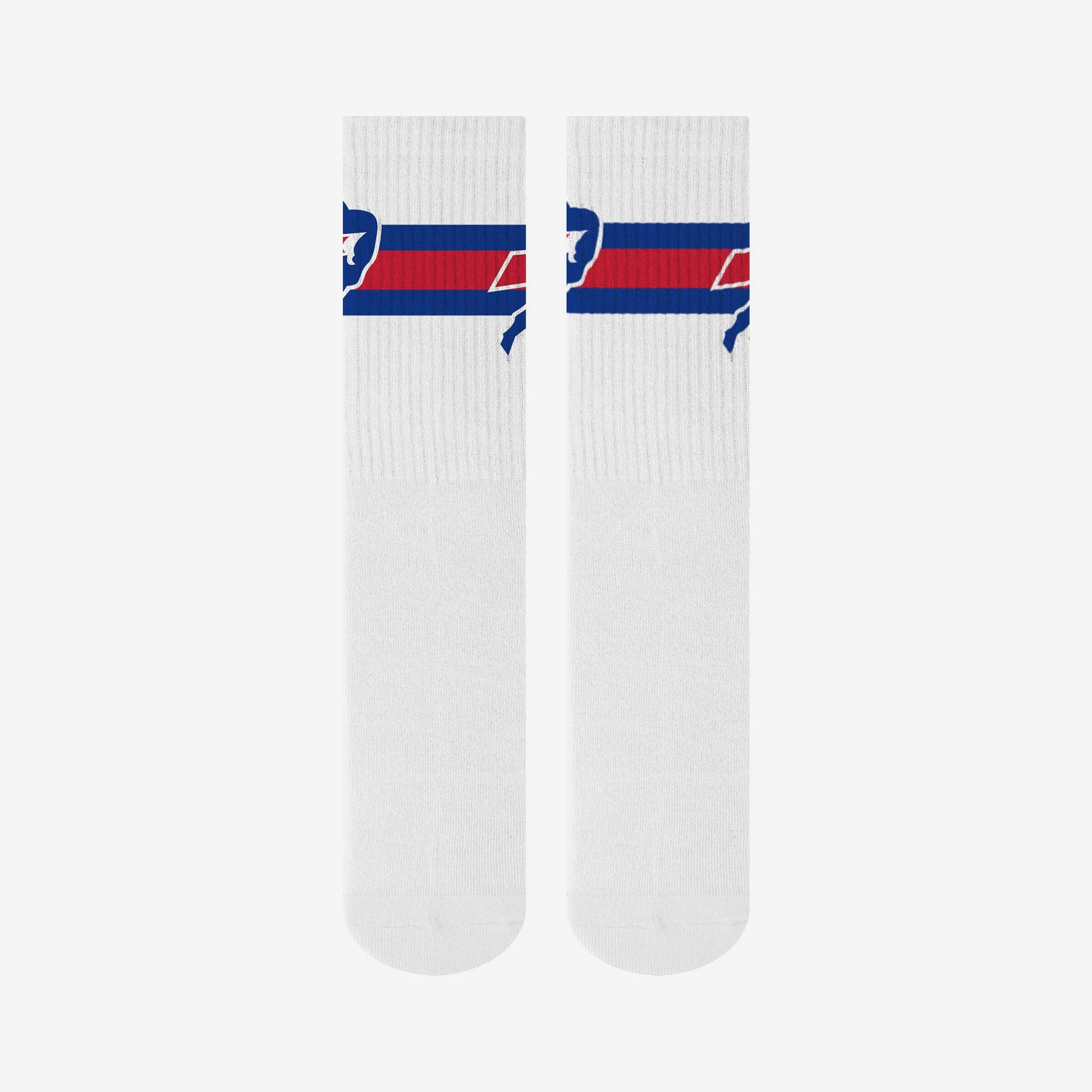 Buffalo Bills Primary Logo White Socks - Image 4