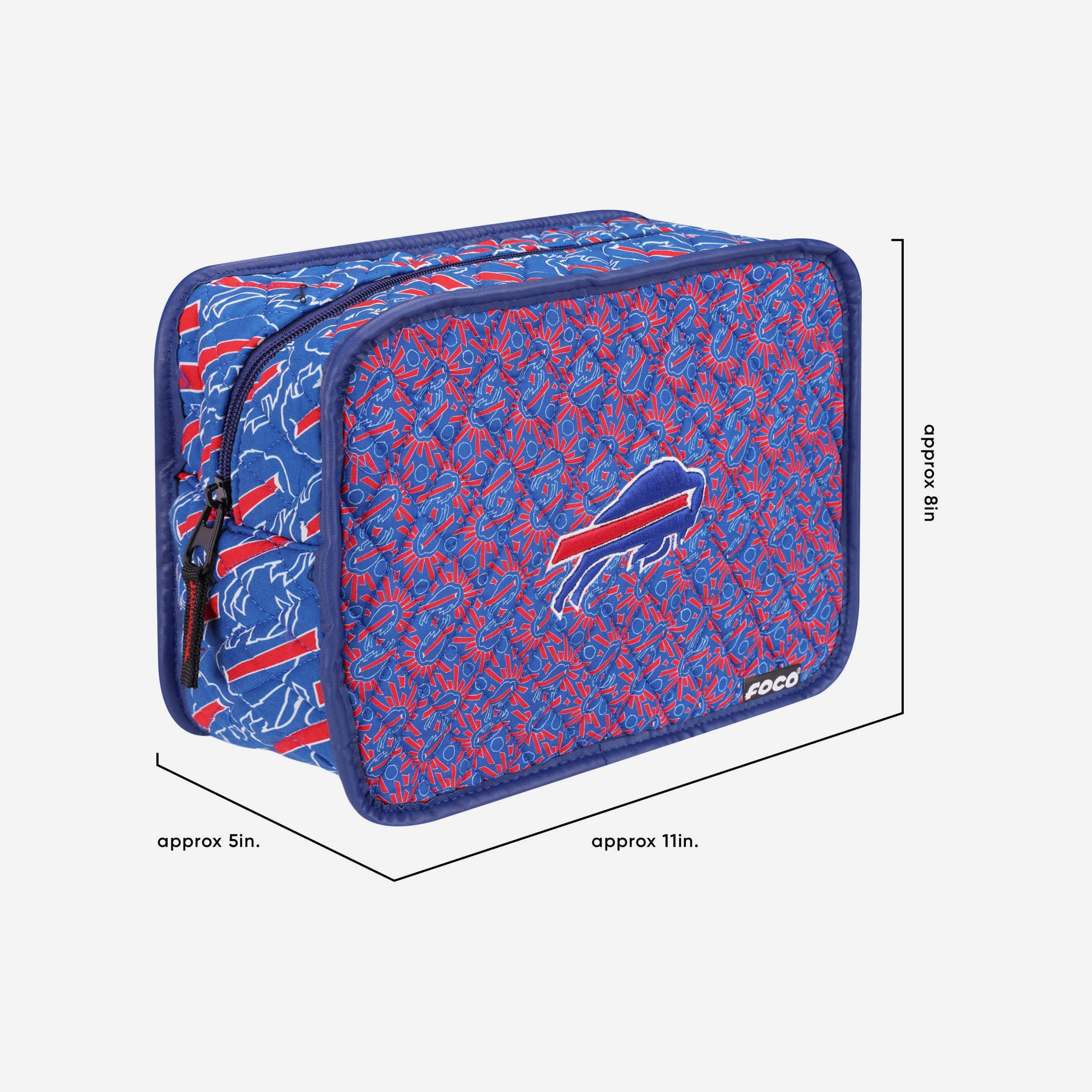 Buffalo Bills Quilted Printed Cosmetic Bag - Image 3