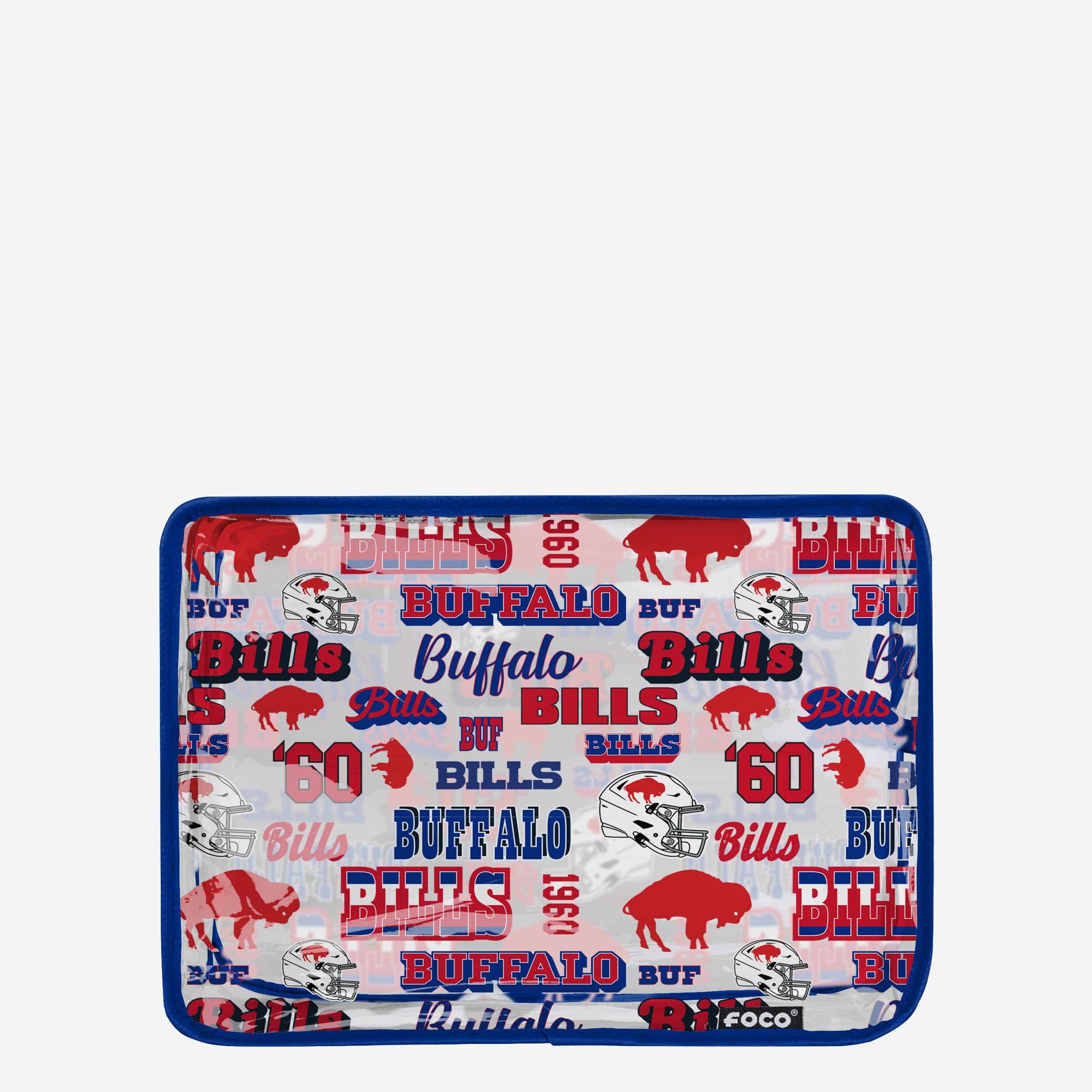 Buffalo Bills Repeat Retro Print Clear Cosmetic Bag - Image 3