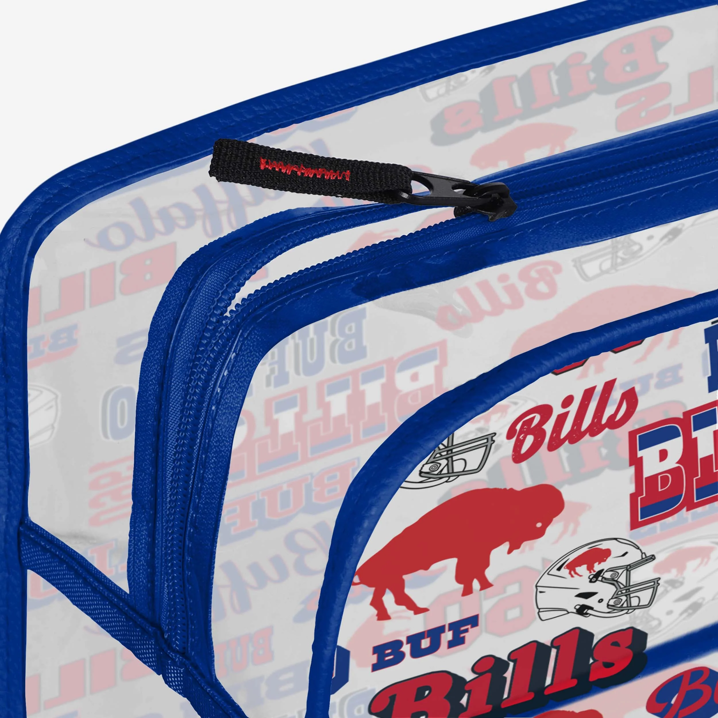 Buffalo Bills Repeat Retro Print Clear Cosmetic Bag - Image 4