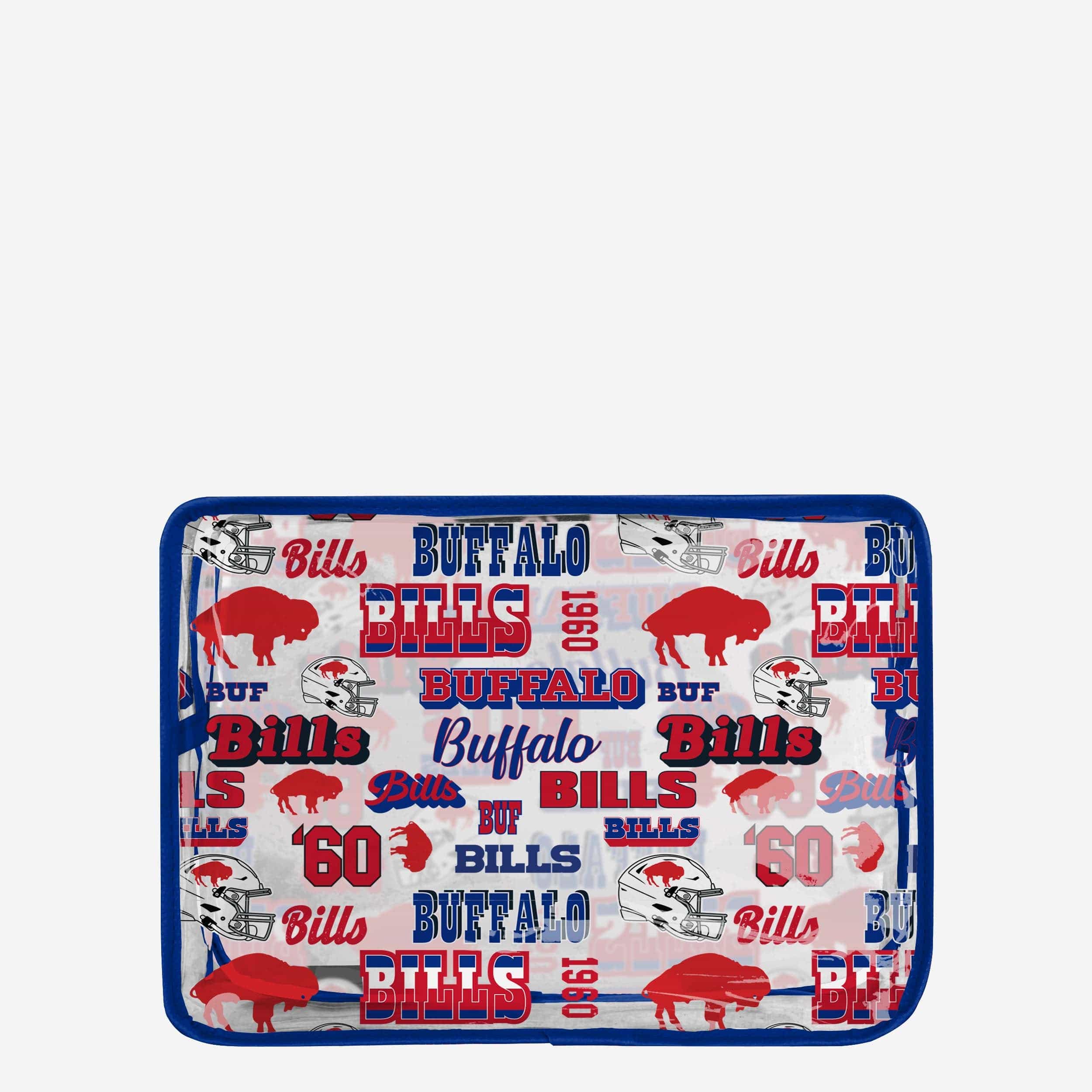 Buffalo Bills Repeat Retro Print Clear Cosmetic Bag - Image 5