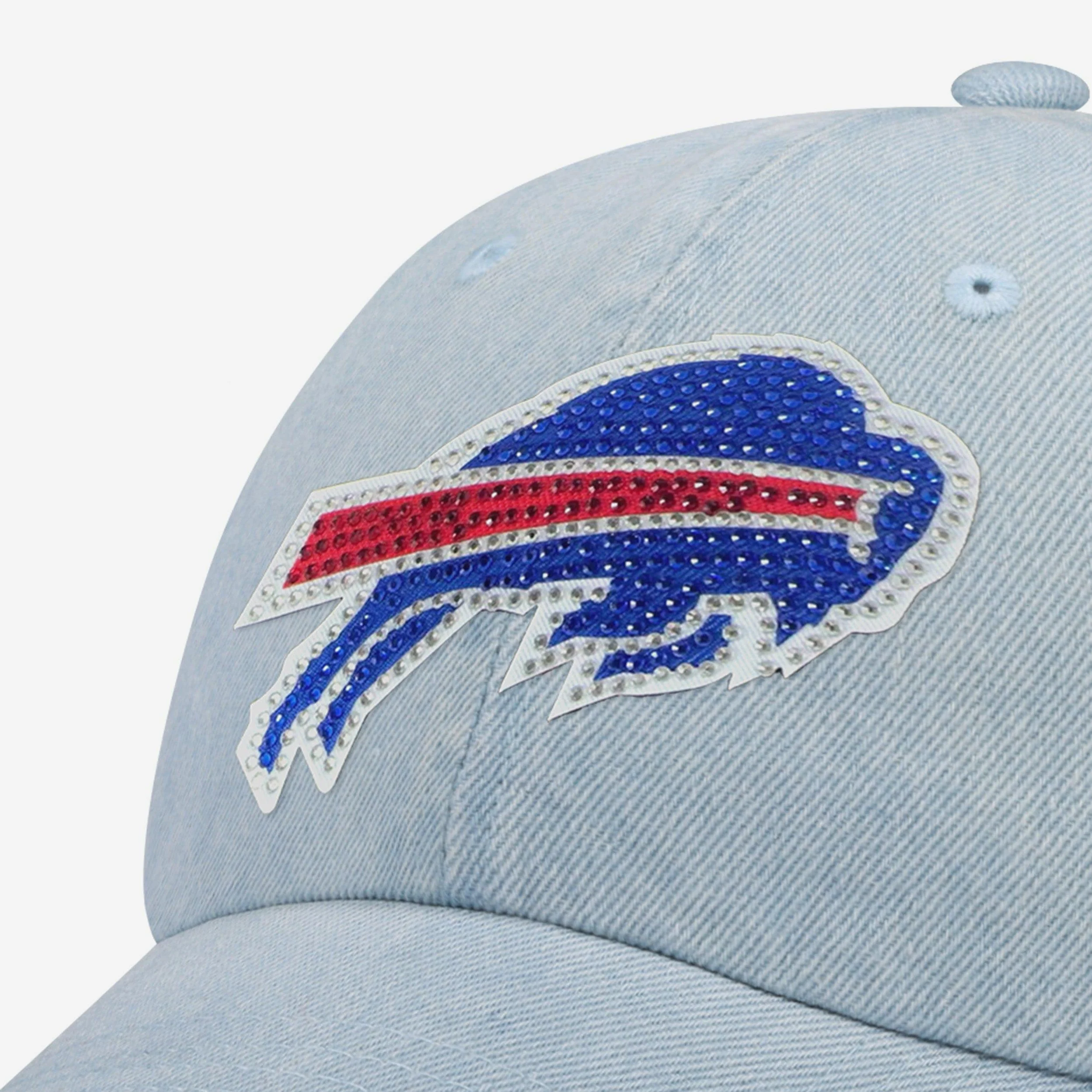 Buffalo Bills Rhinestone Logo Denim Casual Cap - Image 2