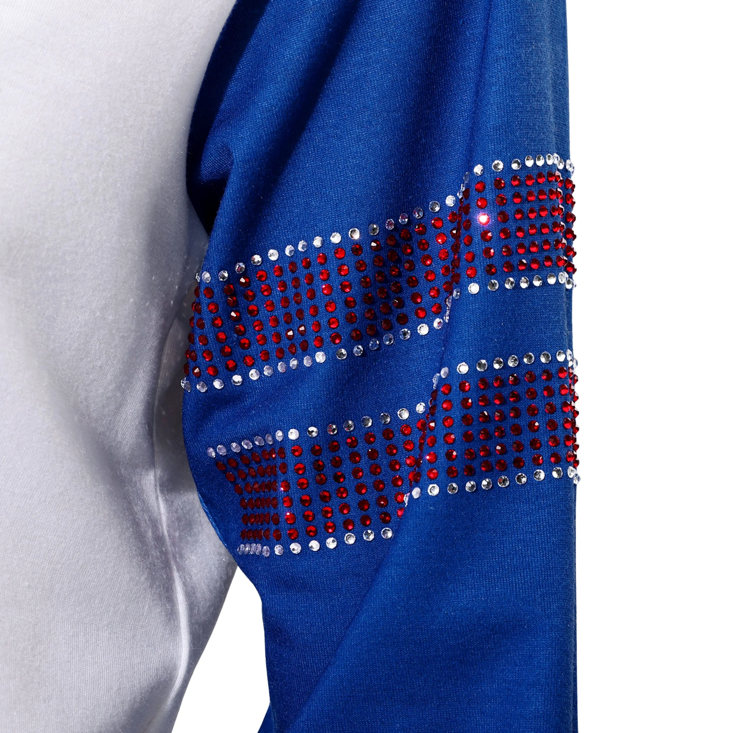 Buffalo Bills Rhinestone Long Sleeve Henley - Image 3