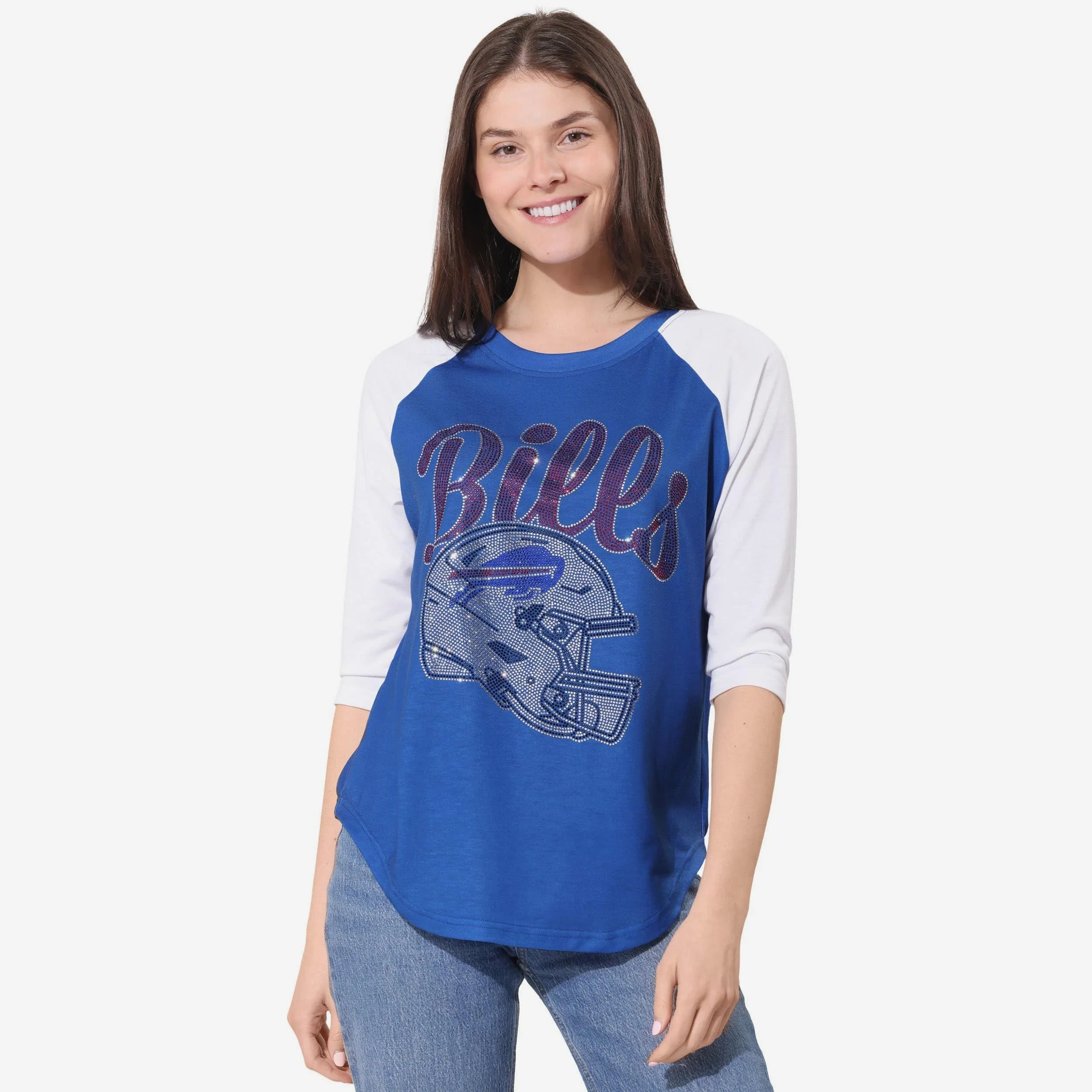 Buffalo Bills Rhinestone Raglan T-Shirt