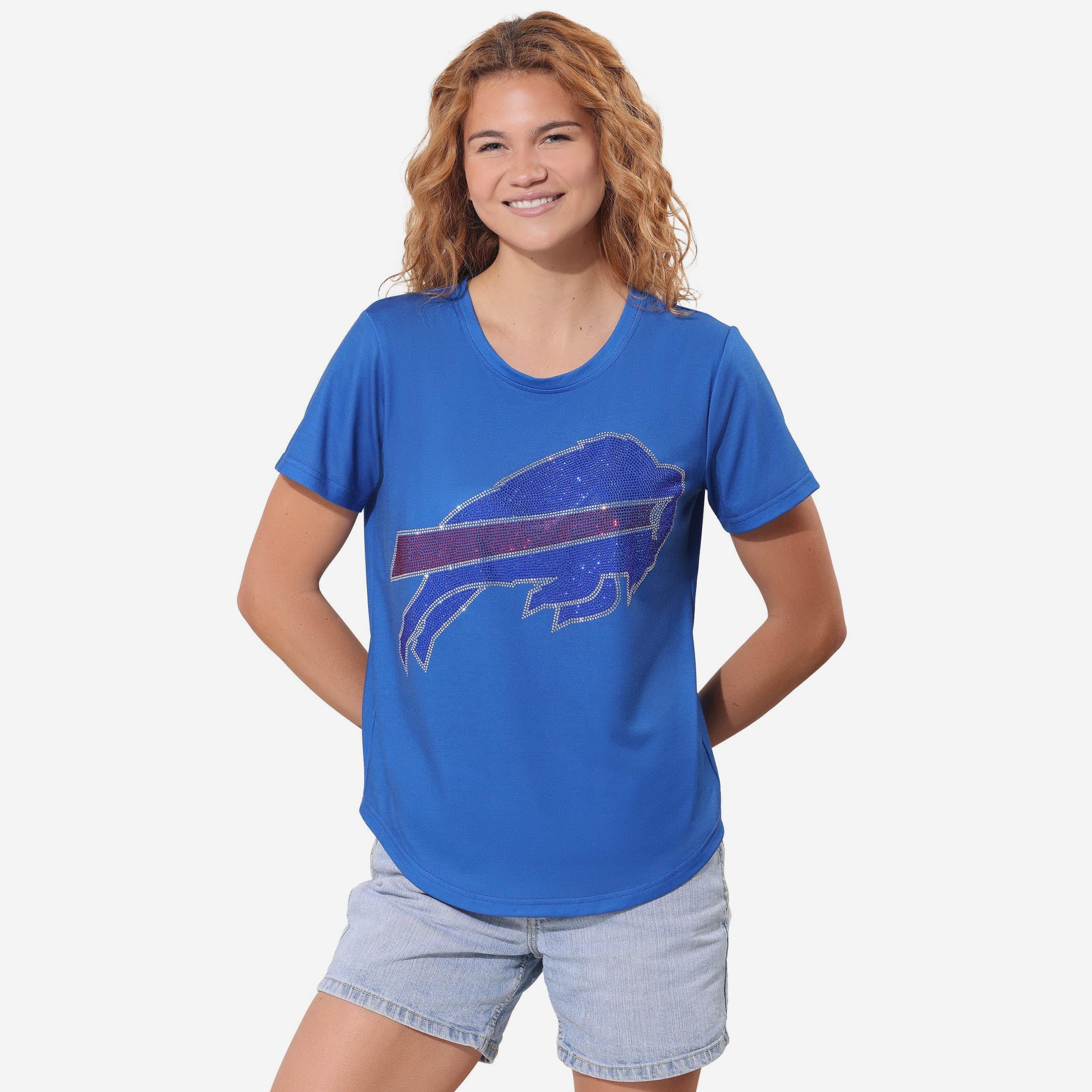 Buffalo Bills Rhinestone Tunic Top