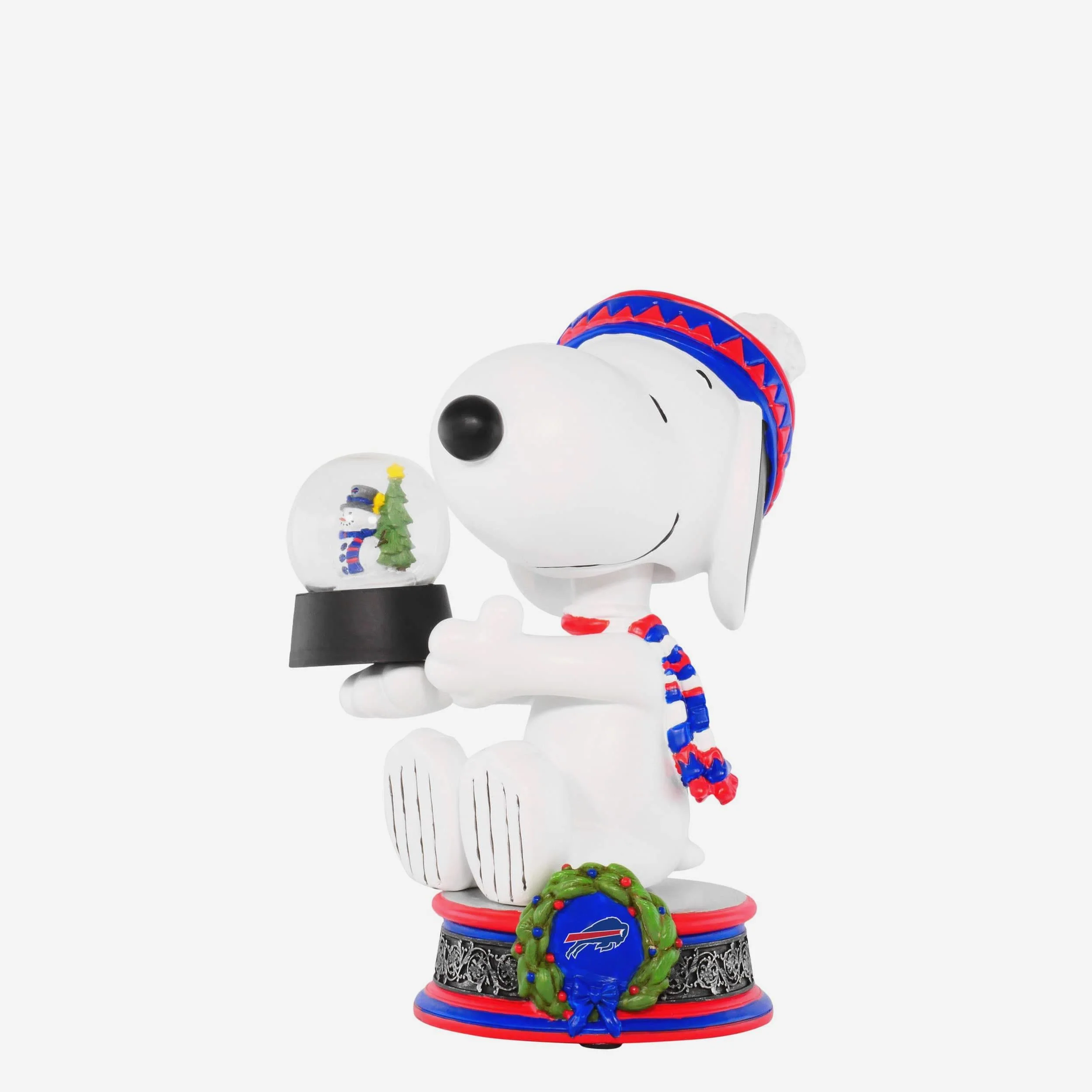 Buffalo Bills Snoopy Peanuts Snow Globe Bobblehead