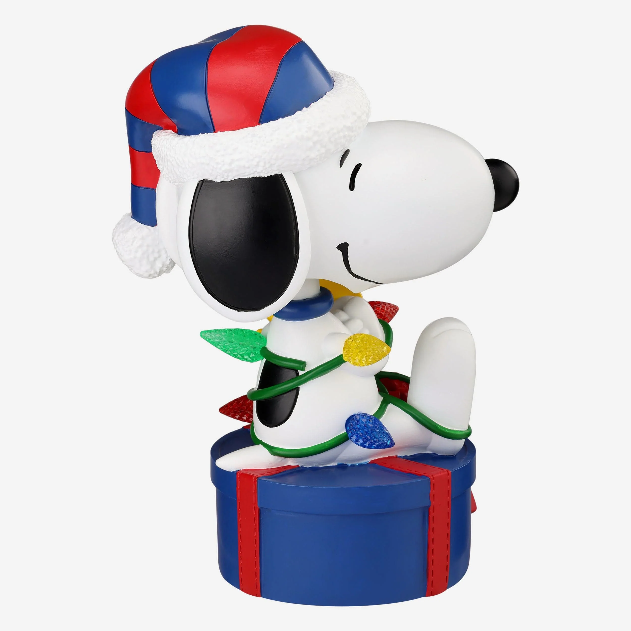 Buffalo Bills Snoopy & Woodstock Peanuts Christmas Light Up Bobblehead - Image 6