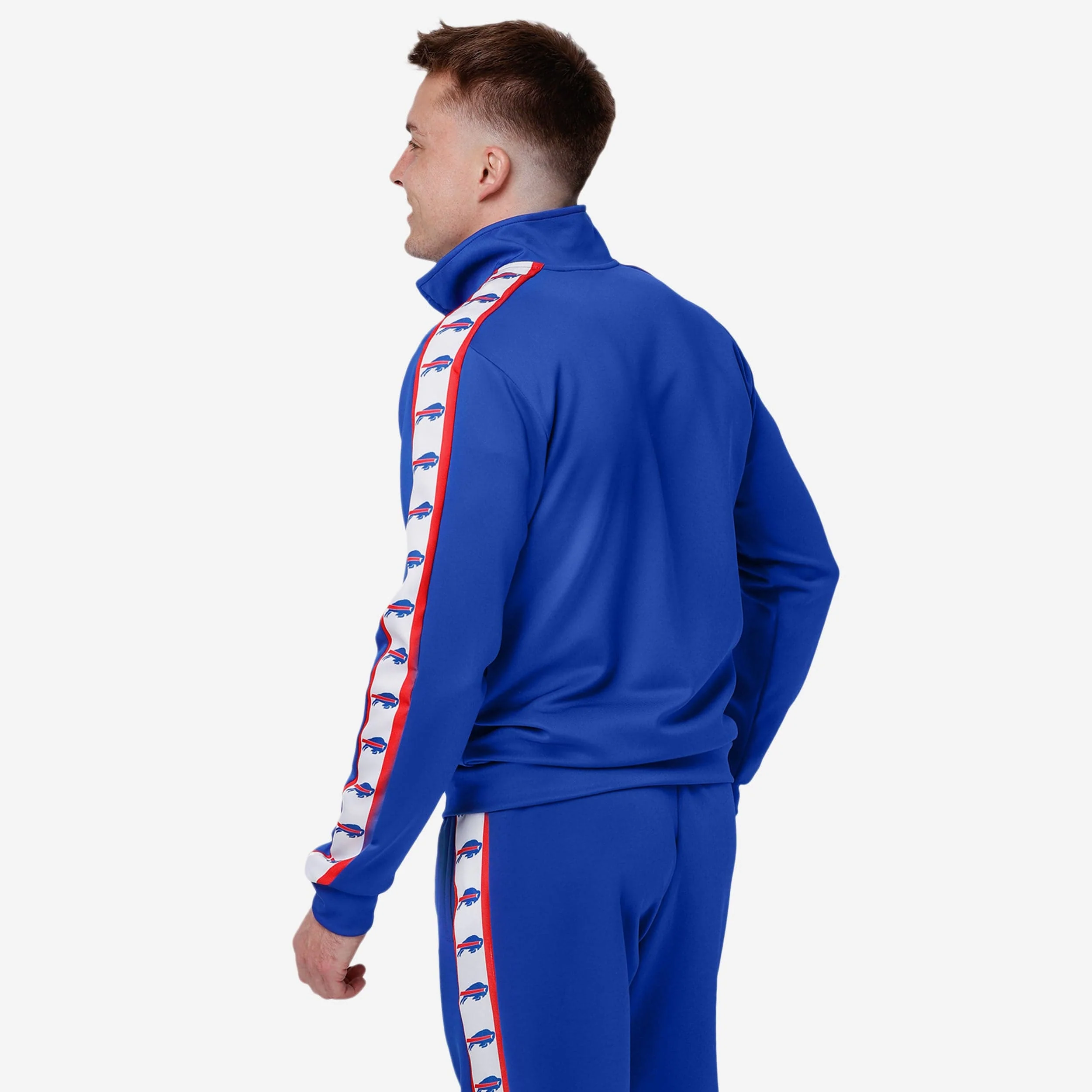 Buffalo Bills Stripe Logo Track Jacket - Image 2