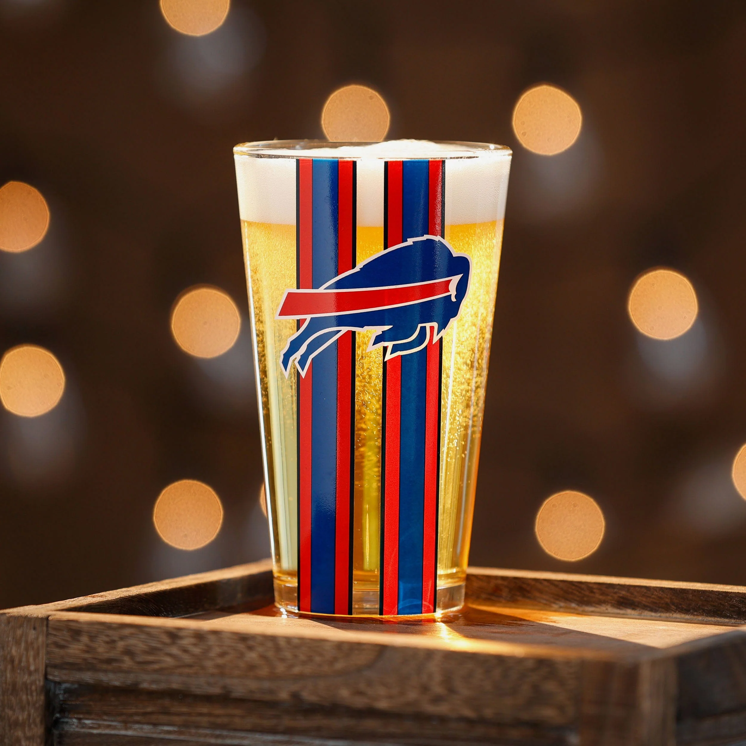 Buffalo Bills Team Stripe Pint Glass - Image 2