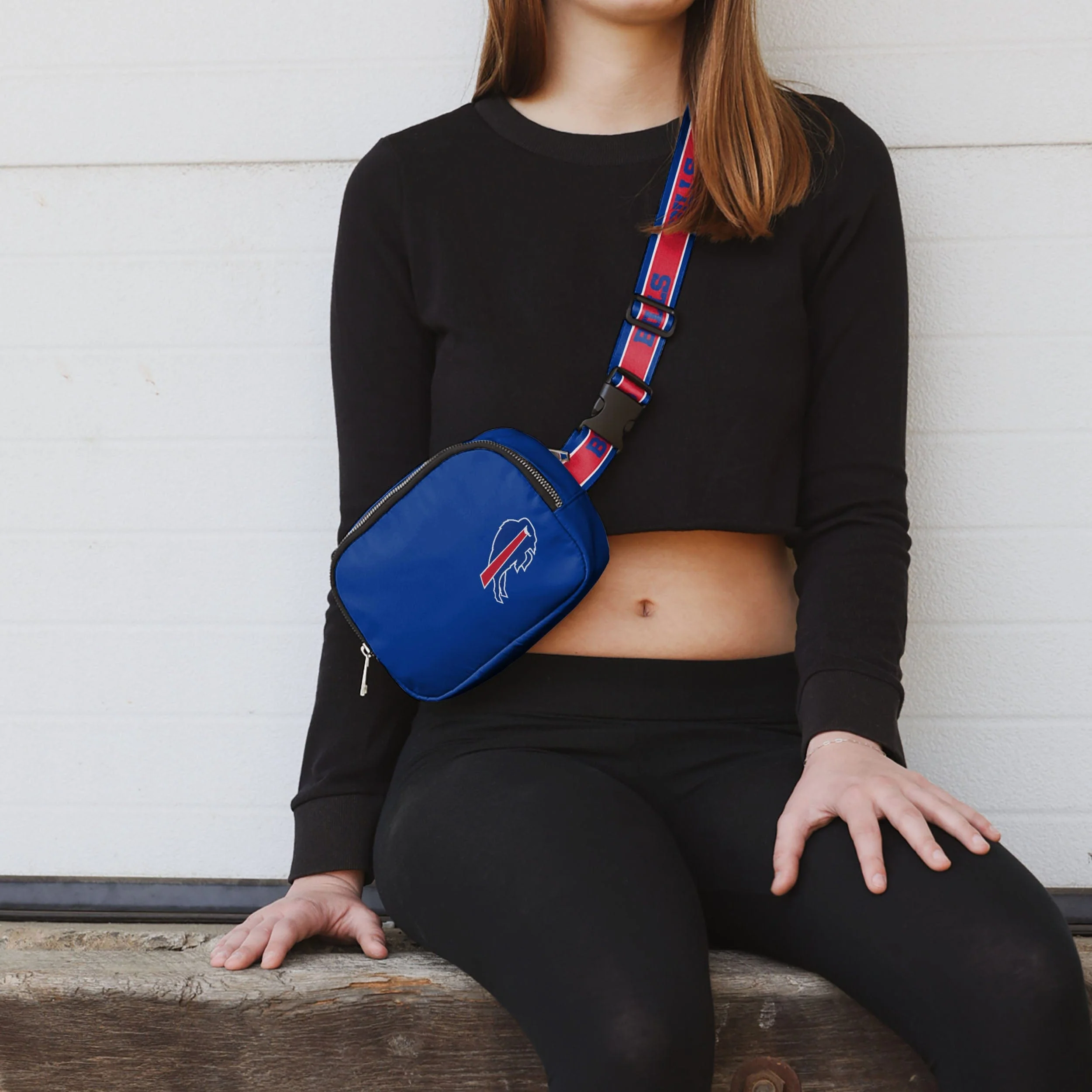 Buffalo Bills Team Wordmark Crossbody Belt Bag - Image 3