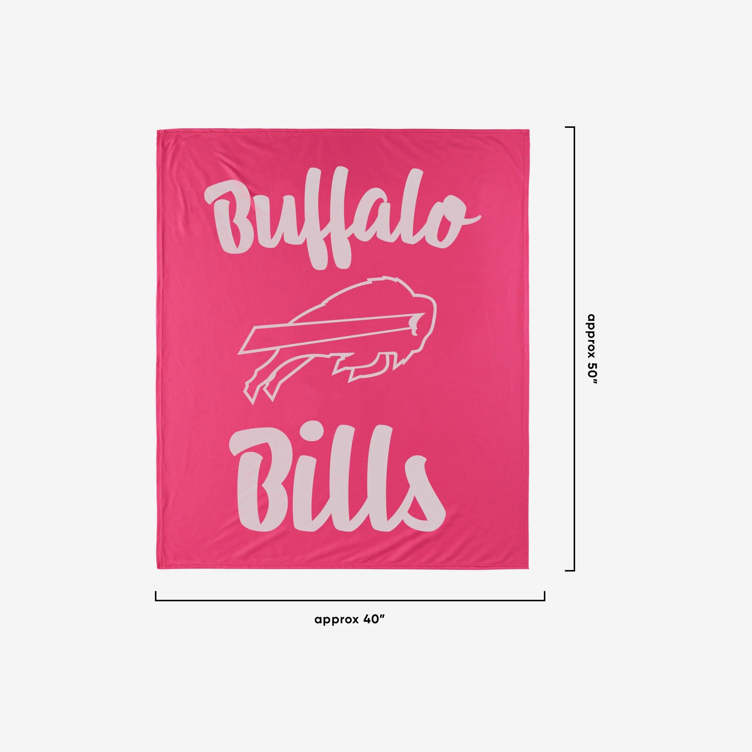 Buffalo Bills Throw Blanket With Plush Unicorn - Image 2