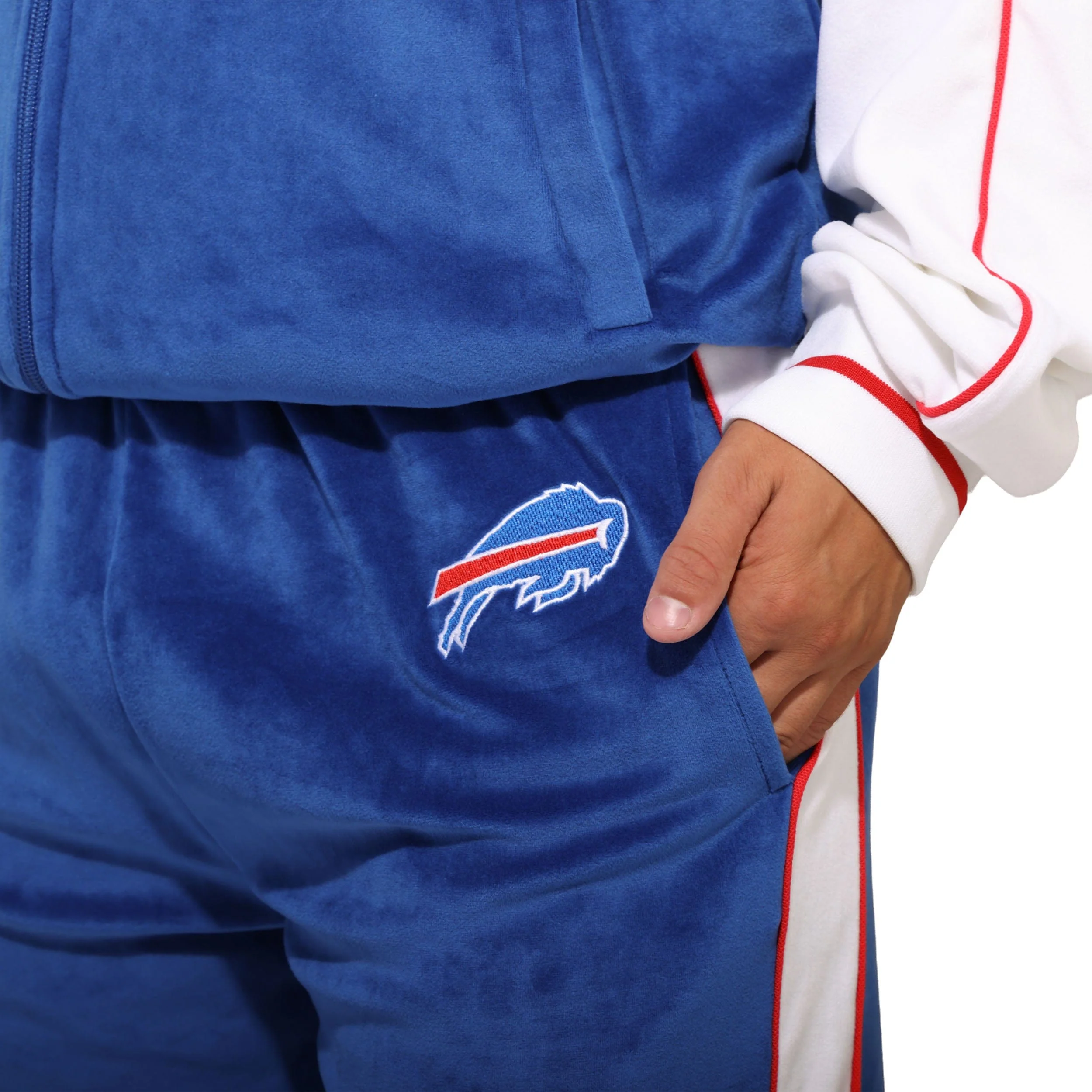 Buffalo Bills Two Tone Velour Pants - Image 3