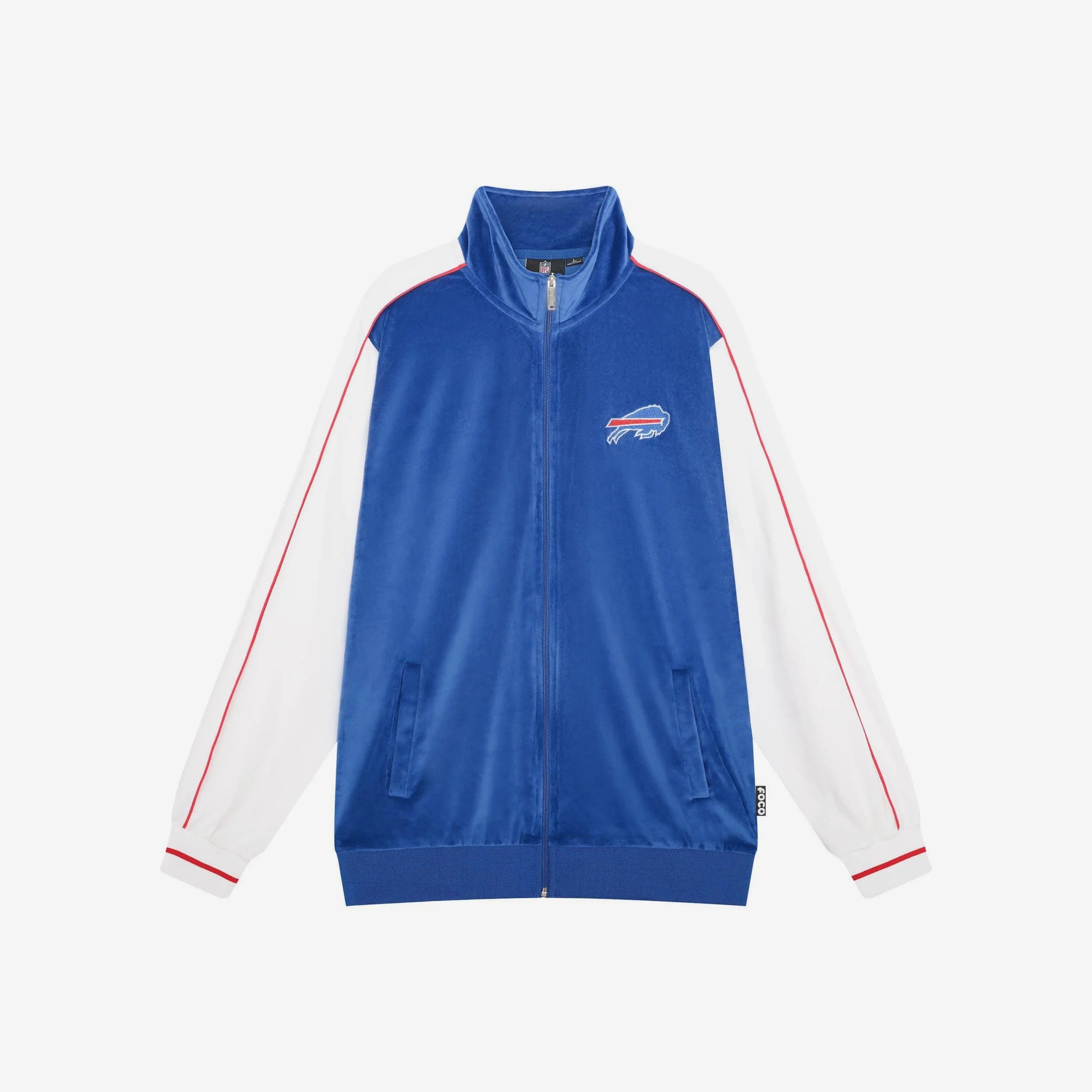Buffalo Bills Two Tone Velour Zip Up Top - Image 6