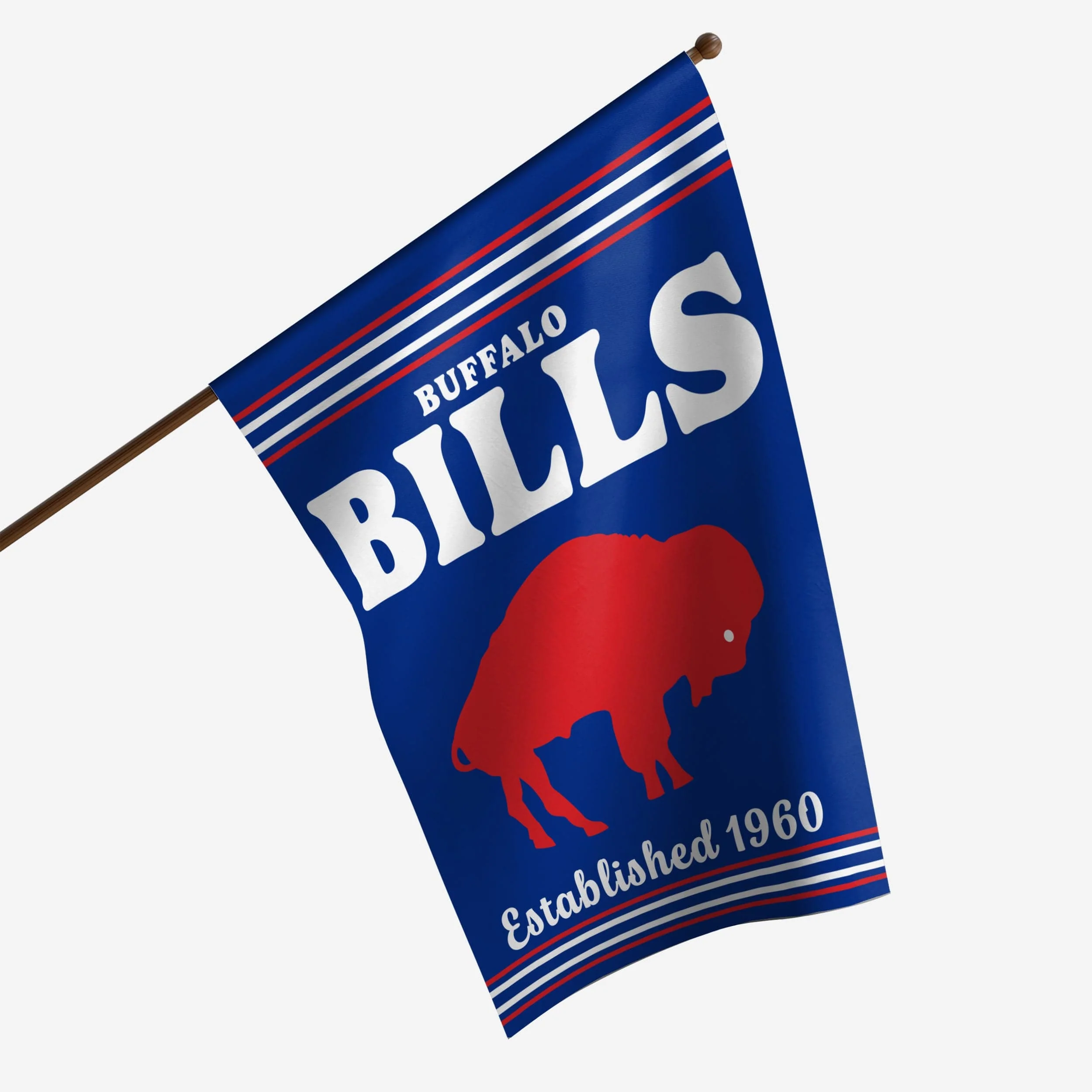 Buffalo Bills Vertical Retro Flag