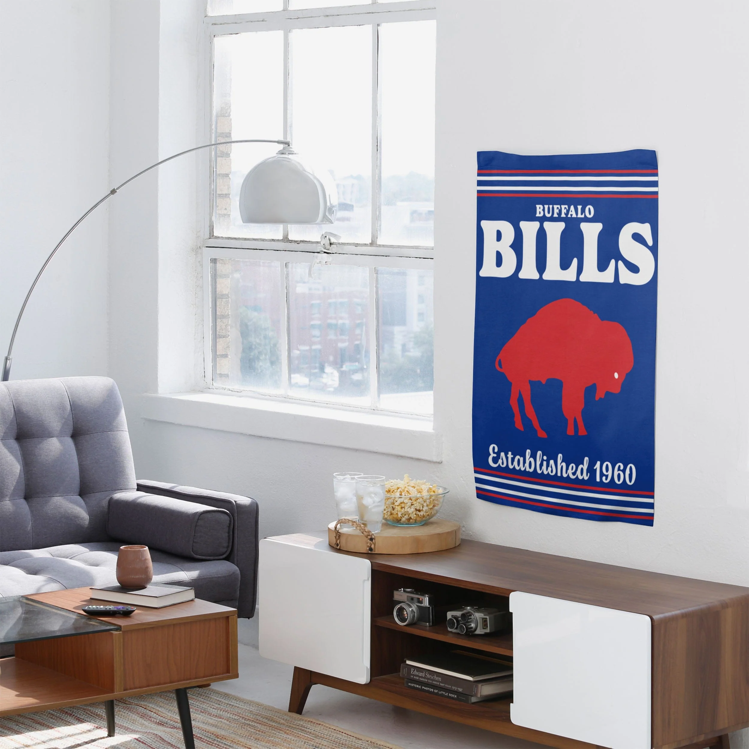 Buffalo Bills Vertical Retro Flag - Image 4