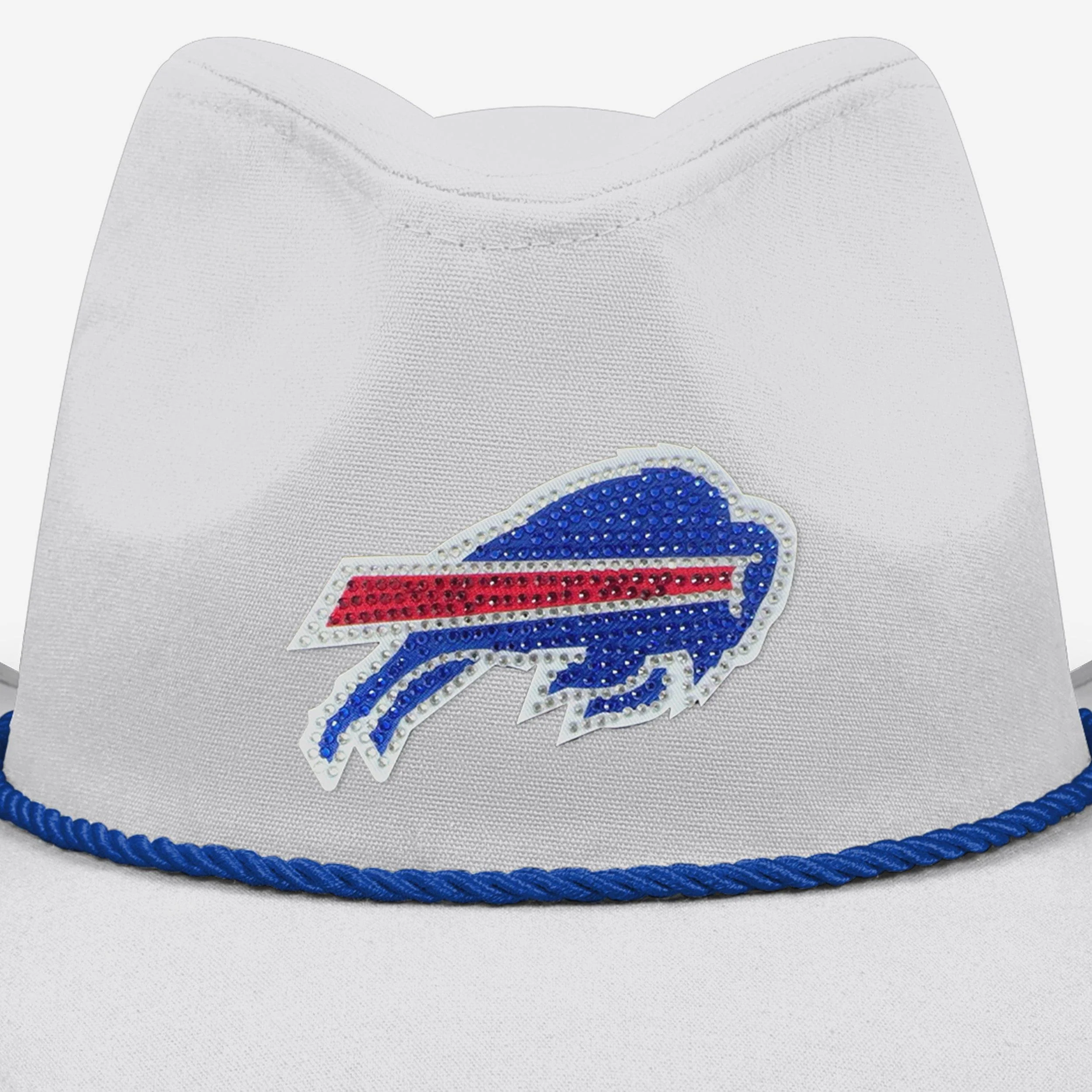 Buffalo Bills White Rhinestone Logo Cowboy Hat - Image 2
