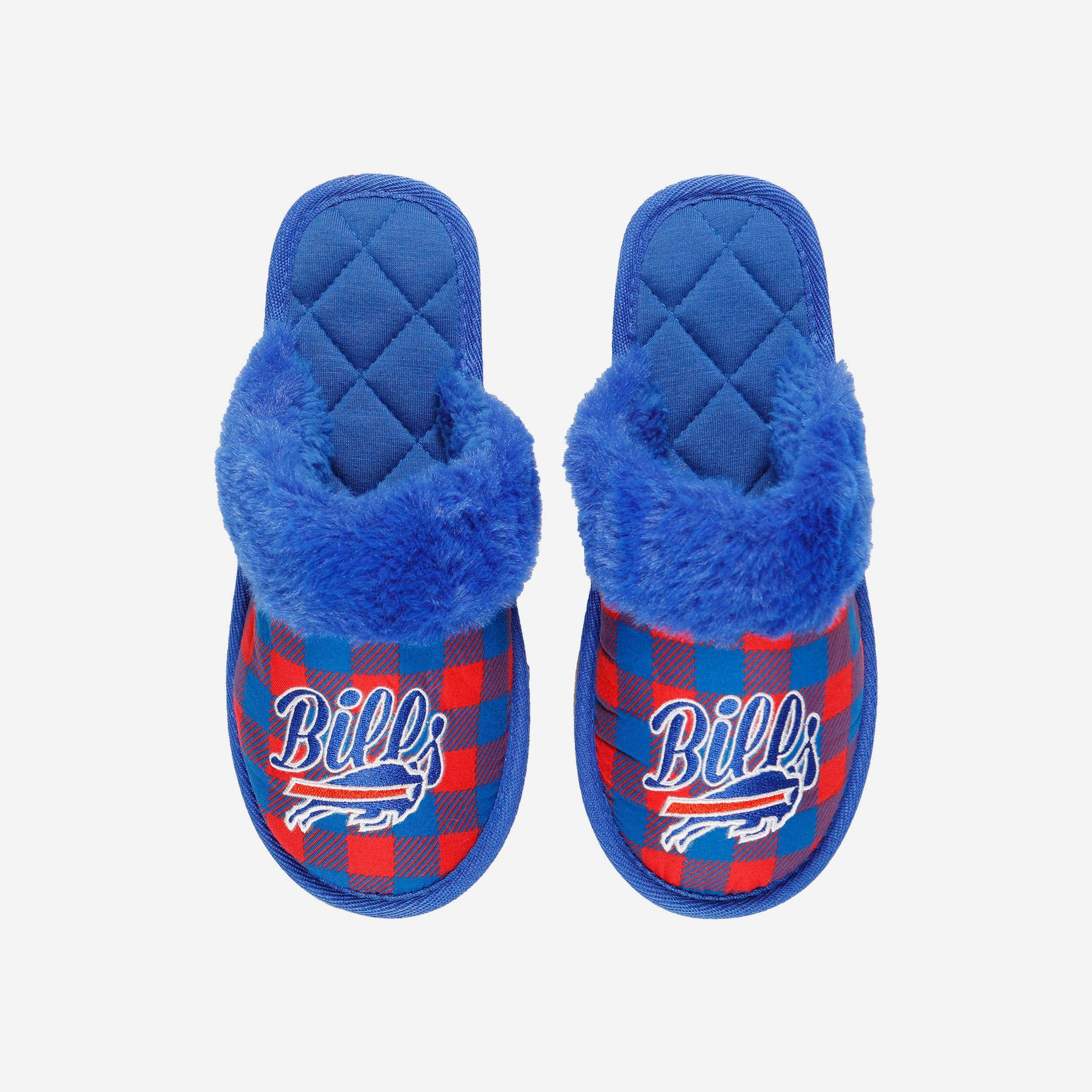 Buffalo Bills Womens Plaid Sherpa Mule Slipper - Image 2