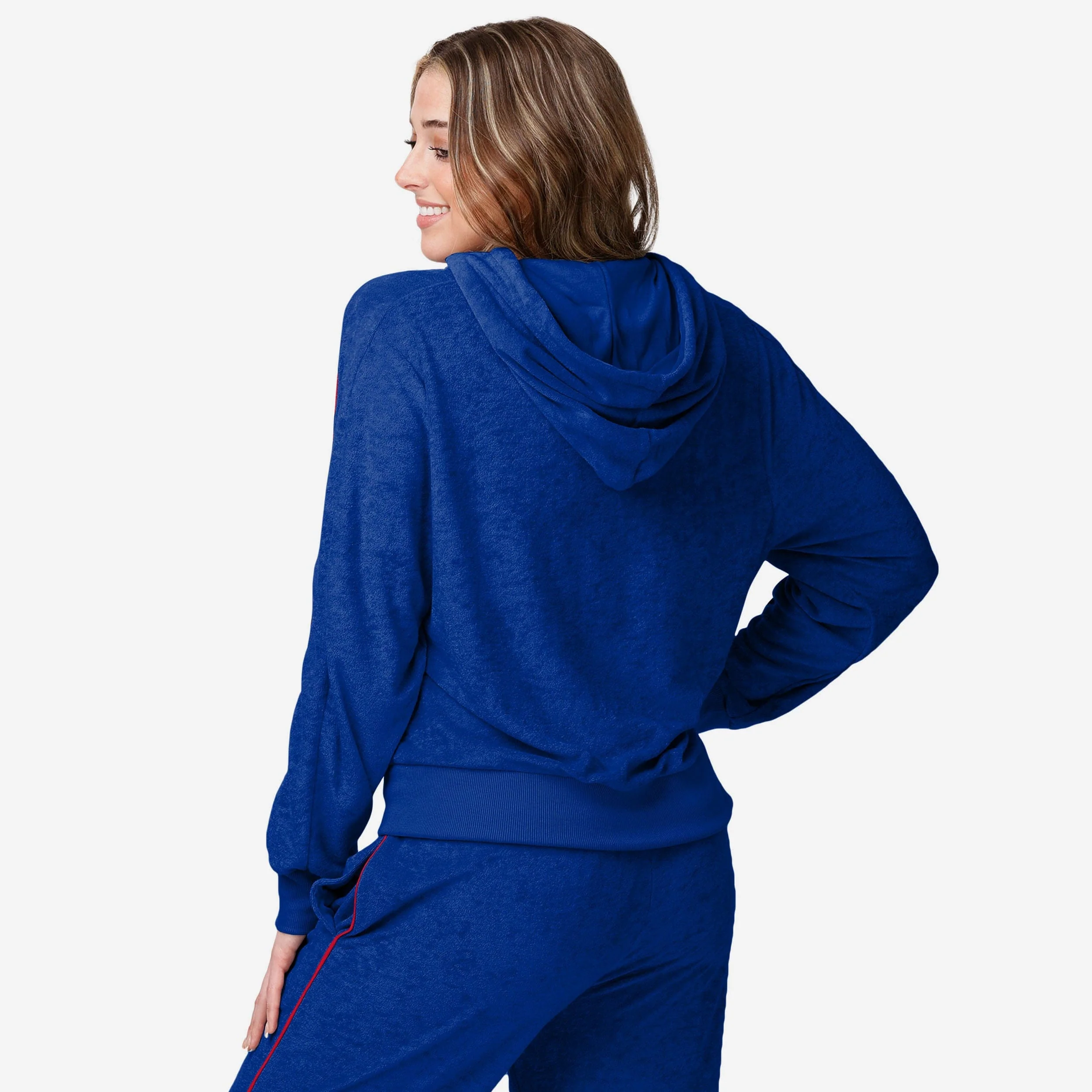 Buffalo Bills Womens Terry Knit Zip Up Top - Image 2