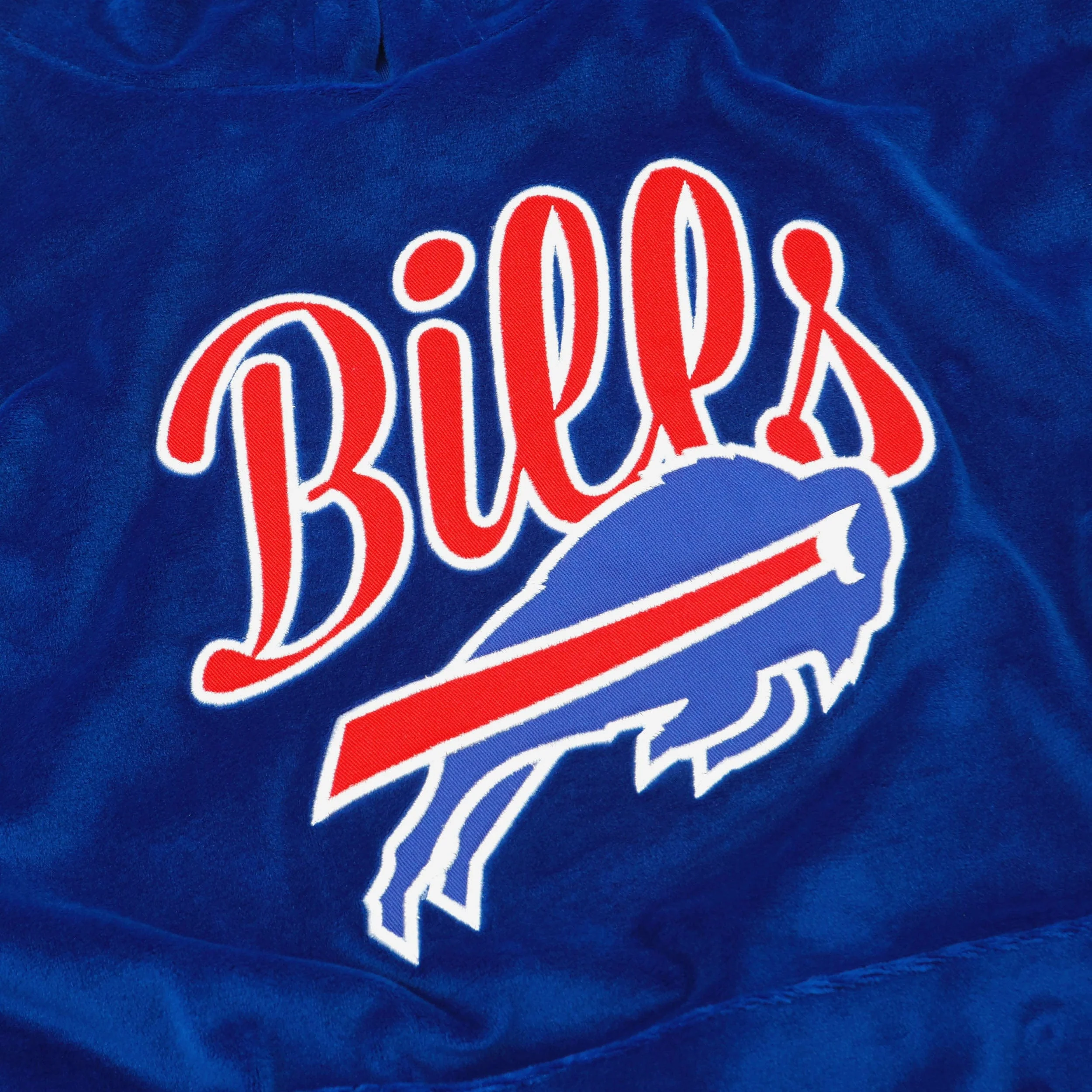 Buffalo Bills Womens Velour Hooded Sweatshirt - Image 4