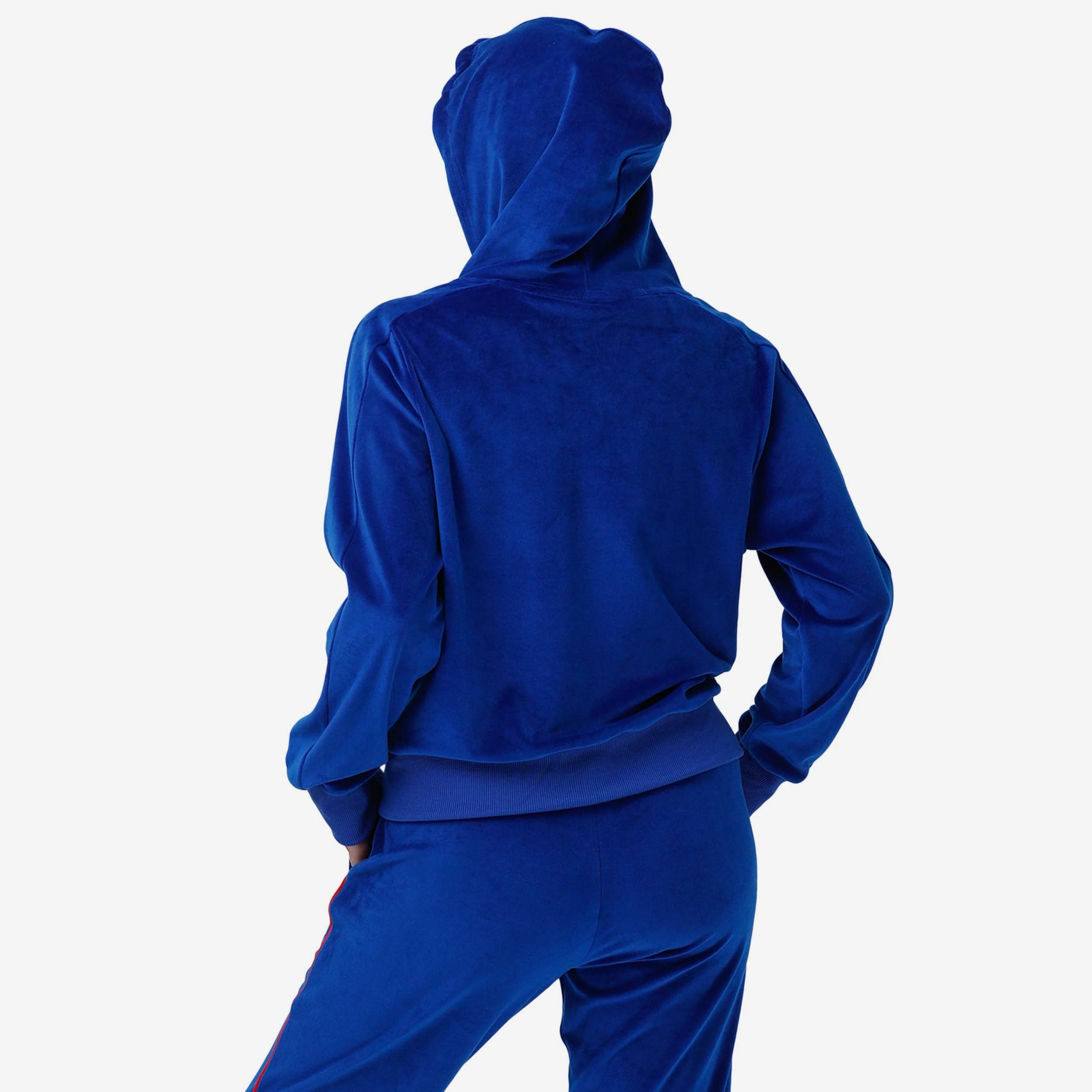 Buffalo Bills Womens Velour Zip Up Top - Image 2