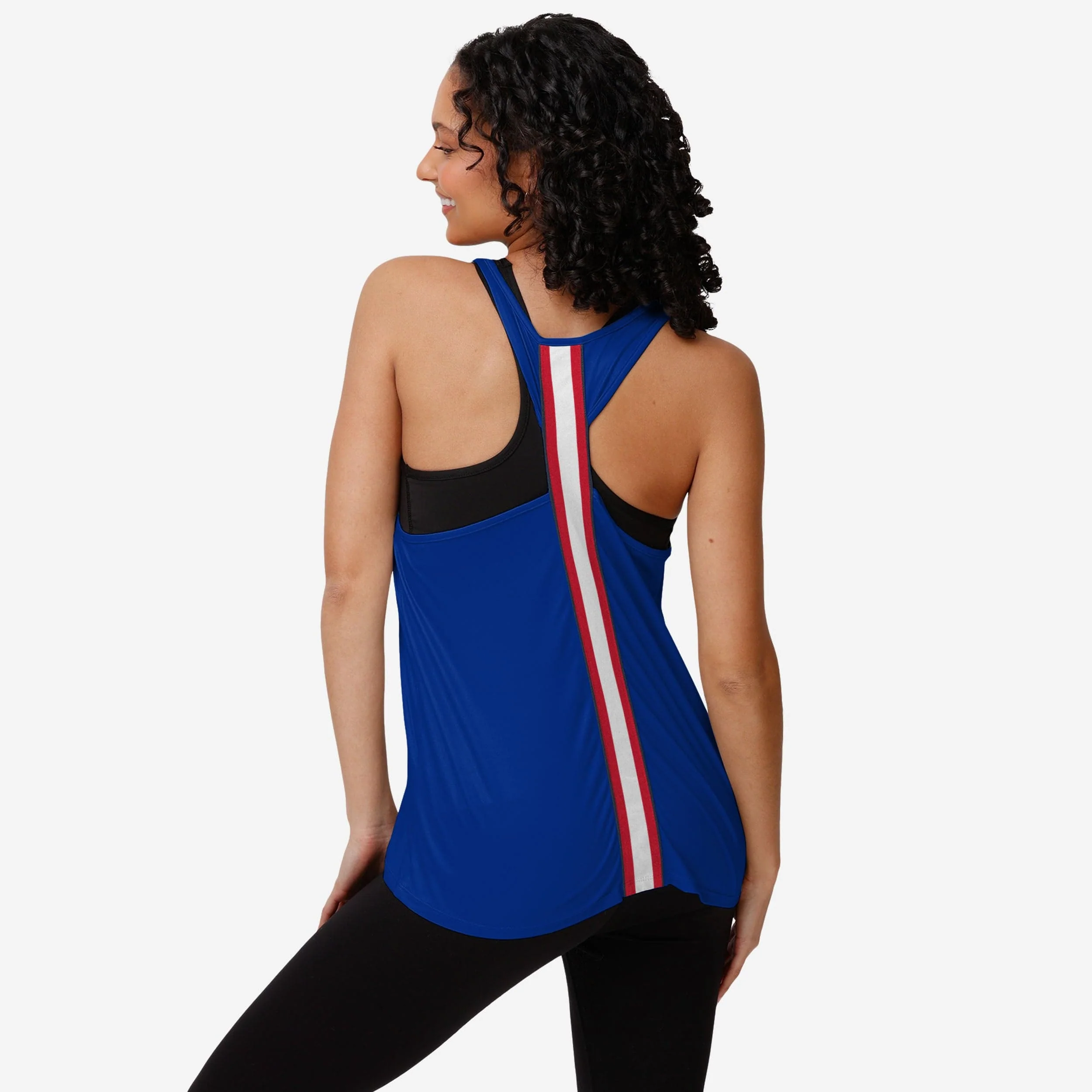 Buffalo Bills Womens Wordmark Team Stripe Sleeveless Top - Image 2