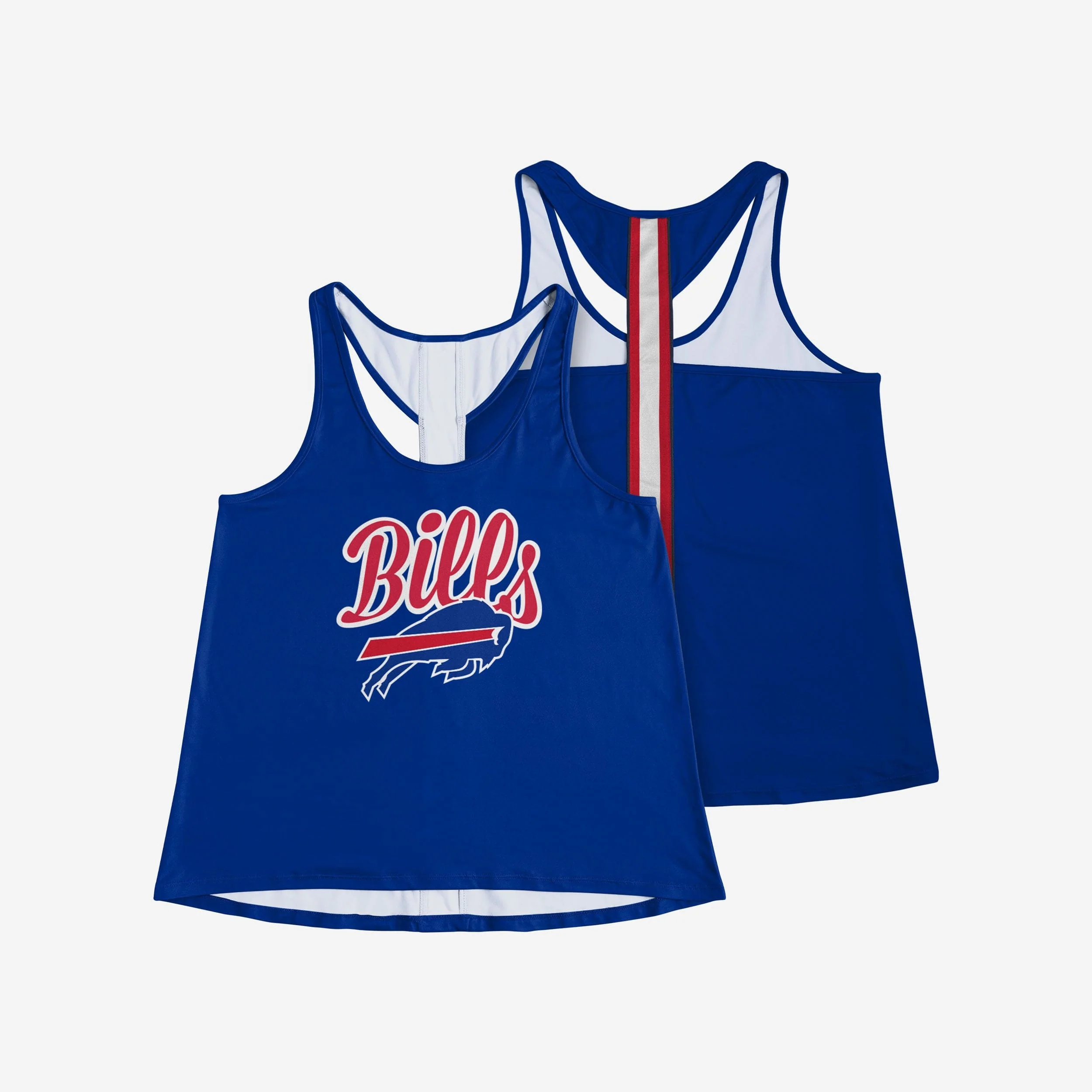 Buffalo Bills Womens Wordmark Team Stripe Sleeveless Top - Image 3