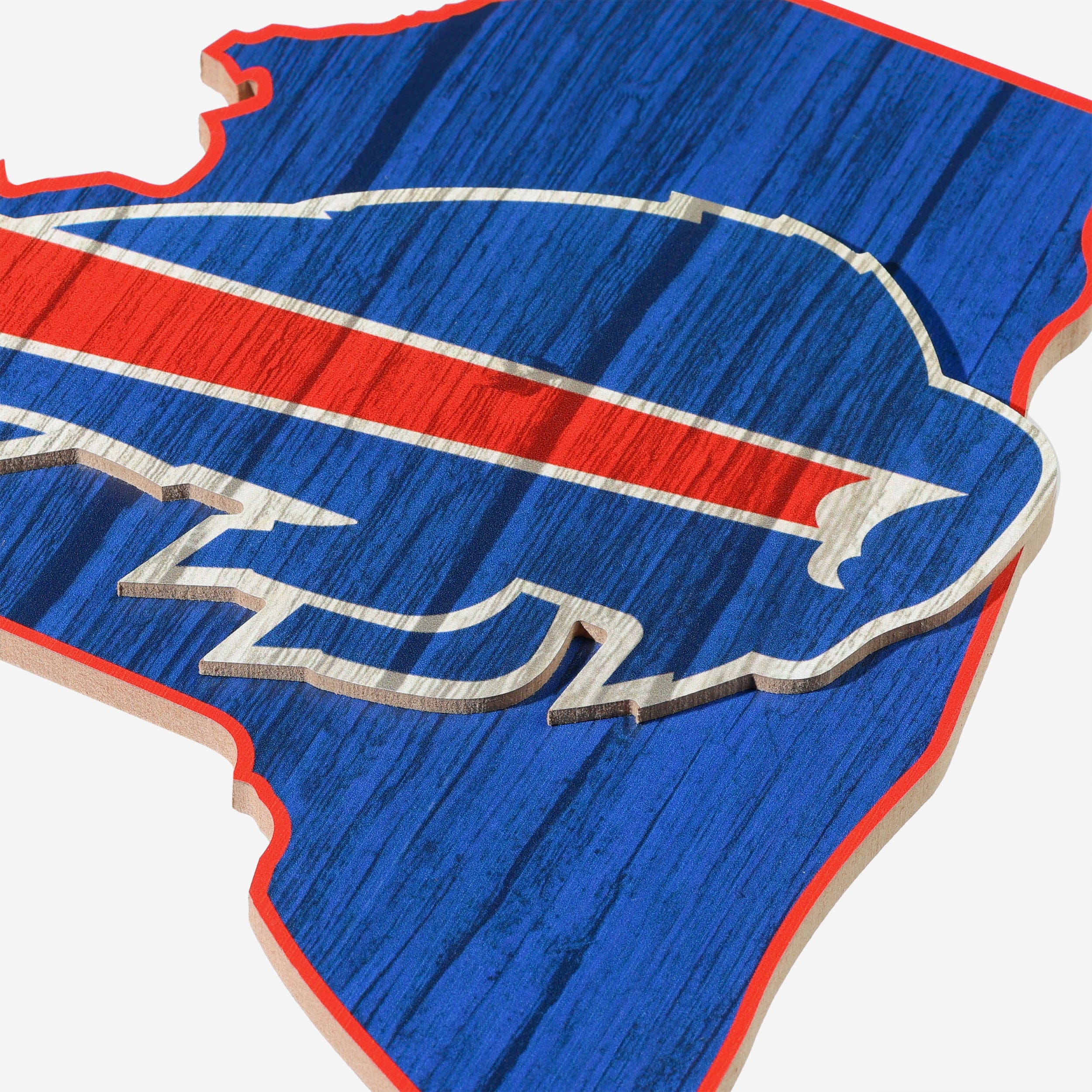 Buffalo Bills Wood State Sign - Image 3