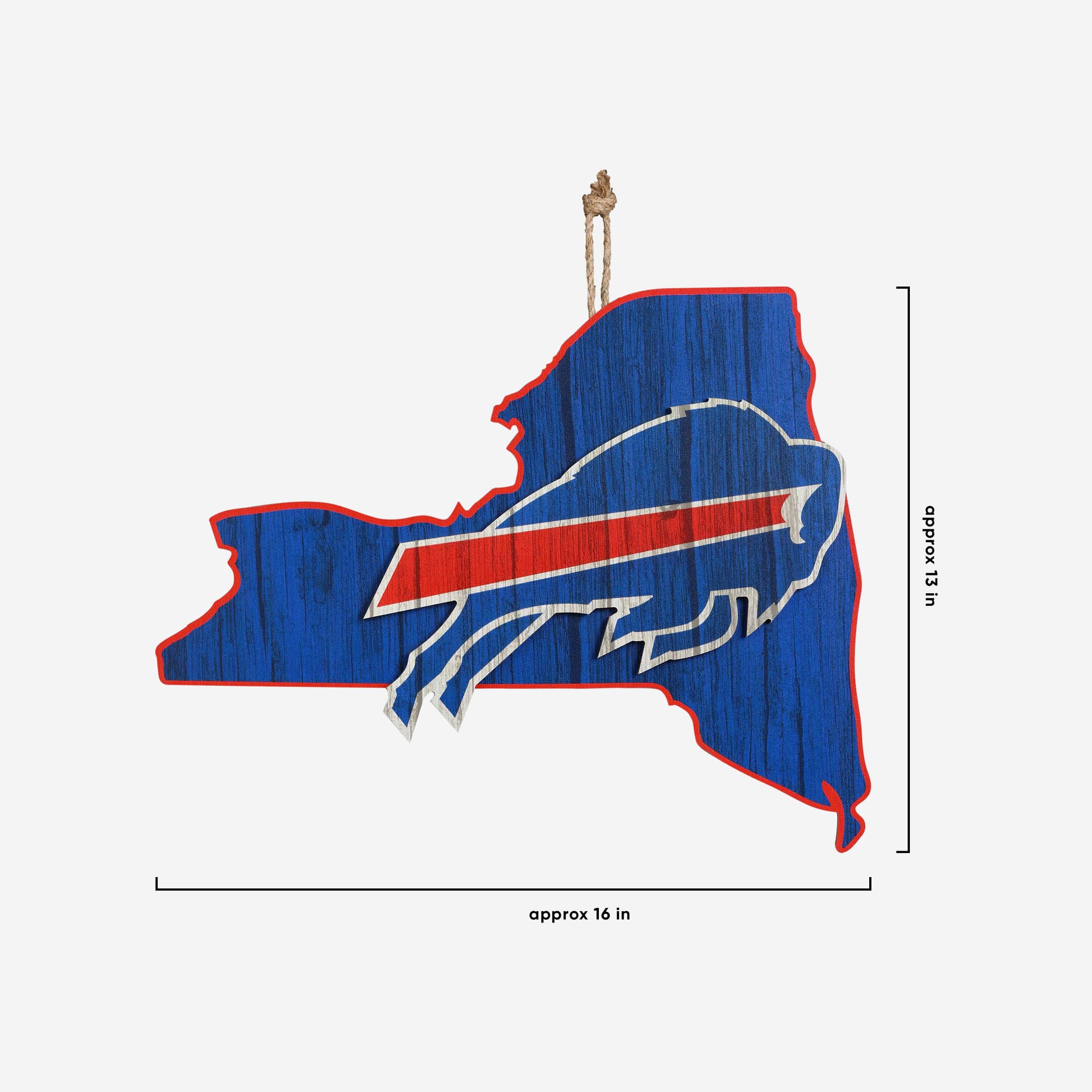 Buffalo Bills Wood State Sign - Image 5