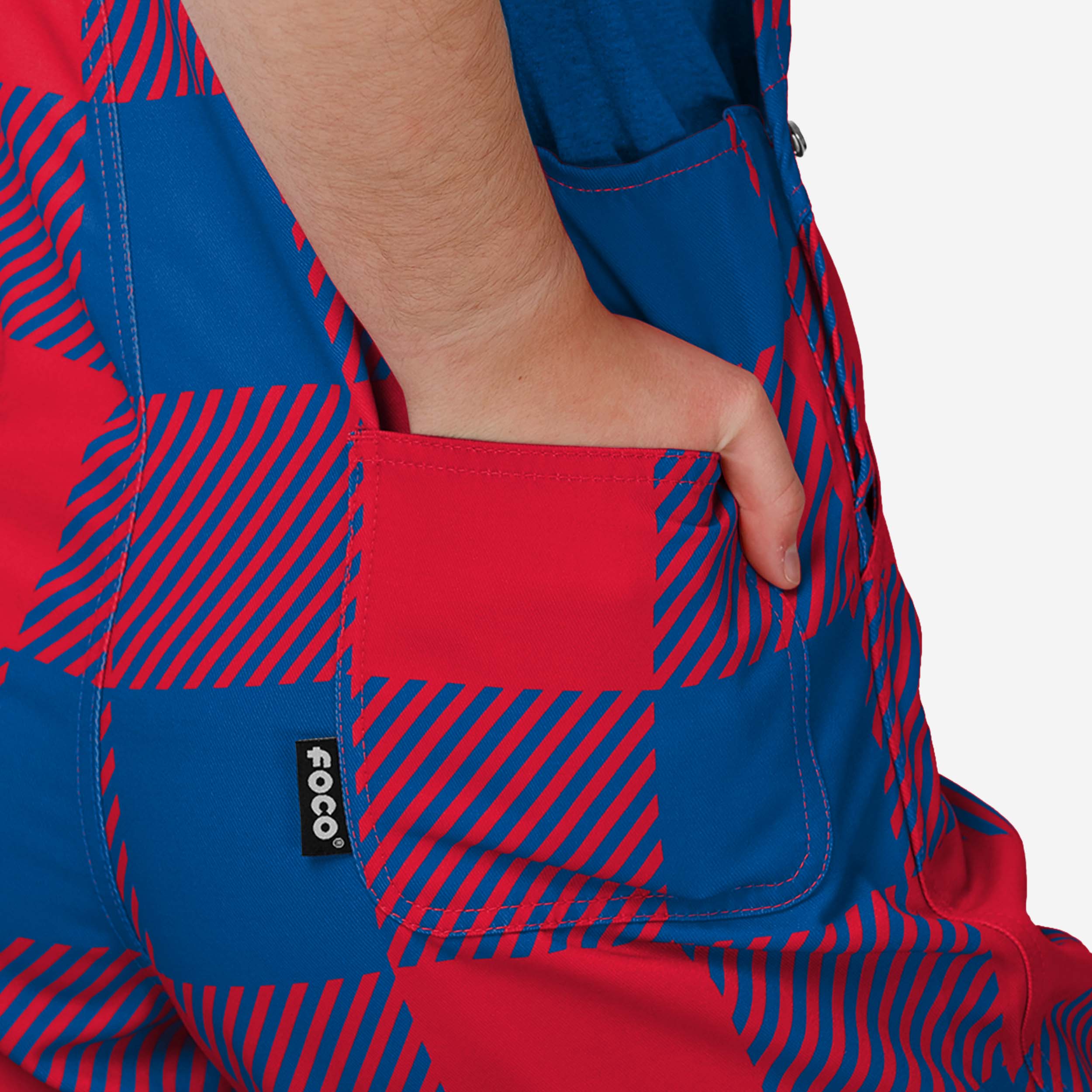 Buffalo Bills Youth Plaid Bib Overalls - Image 6
