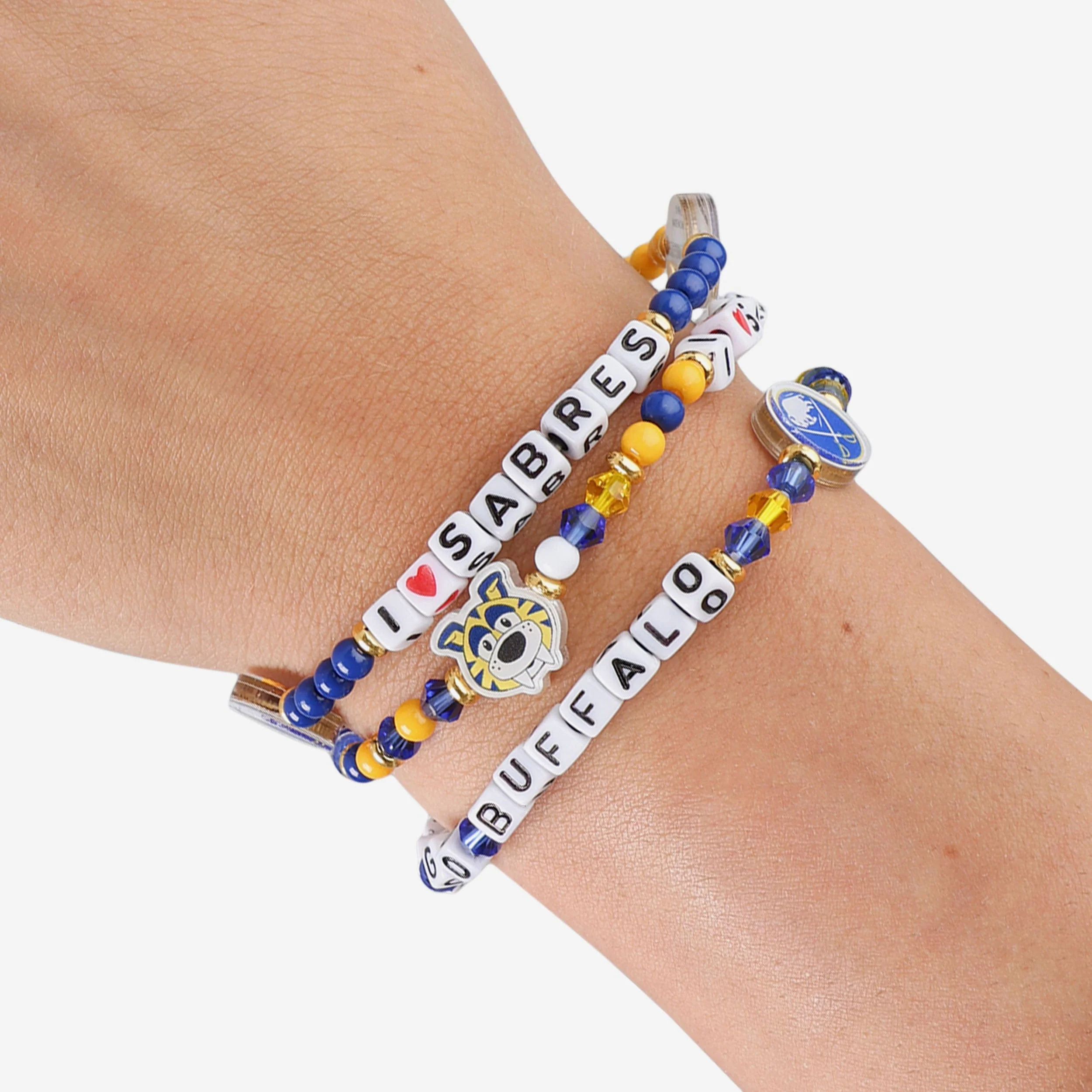Buffalo Sabres 3 Pack Friendship Bracelet - Image 4