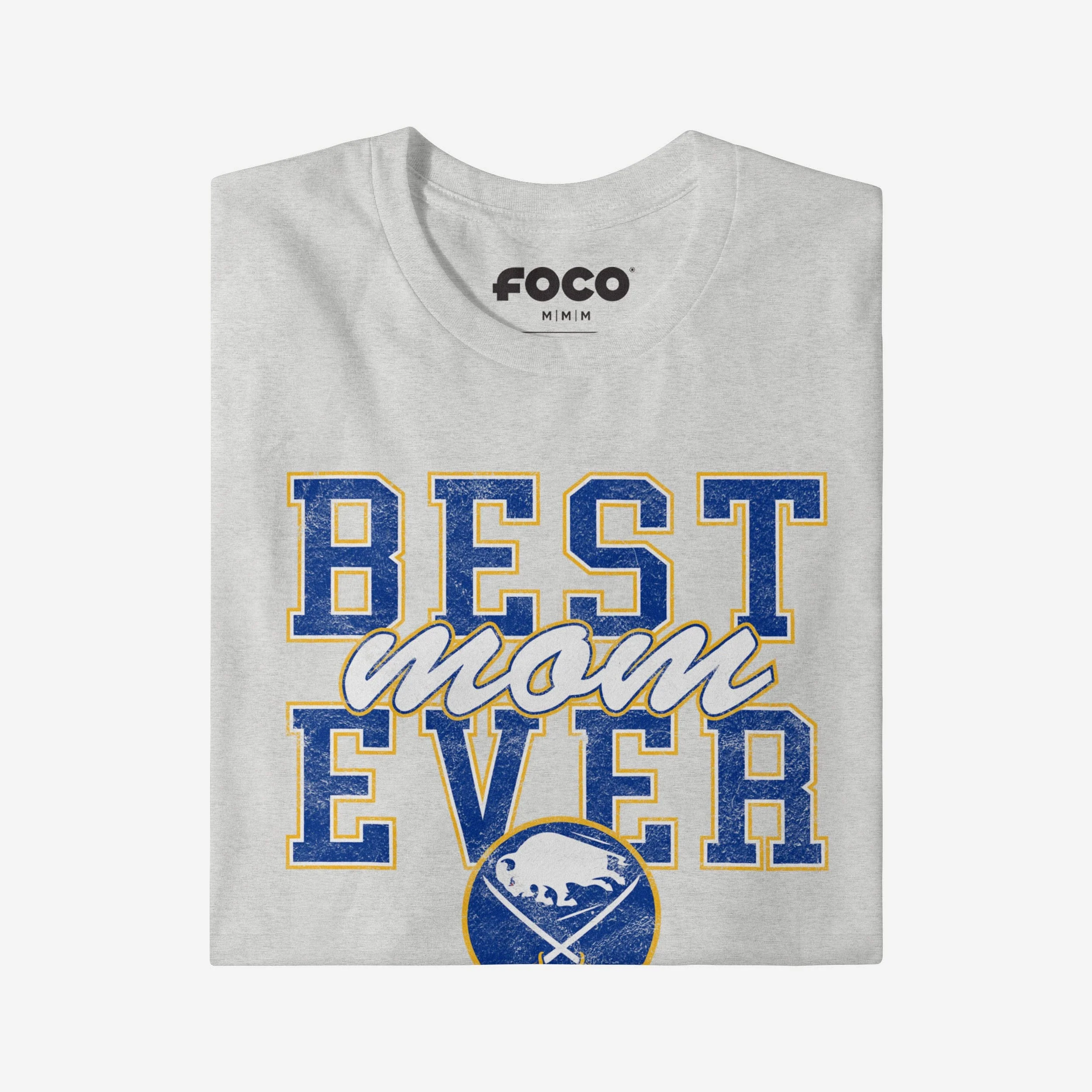 Buffalo Sabres Best Mom Ever Stacked T-Shirt - Image 3