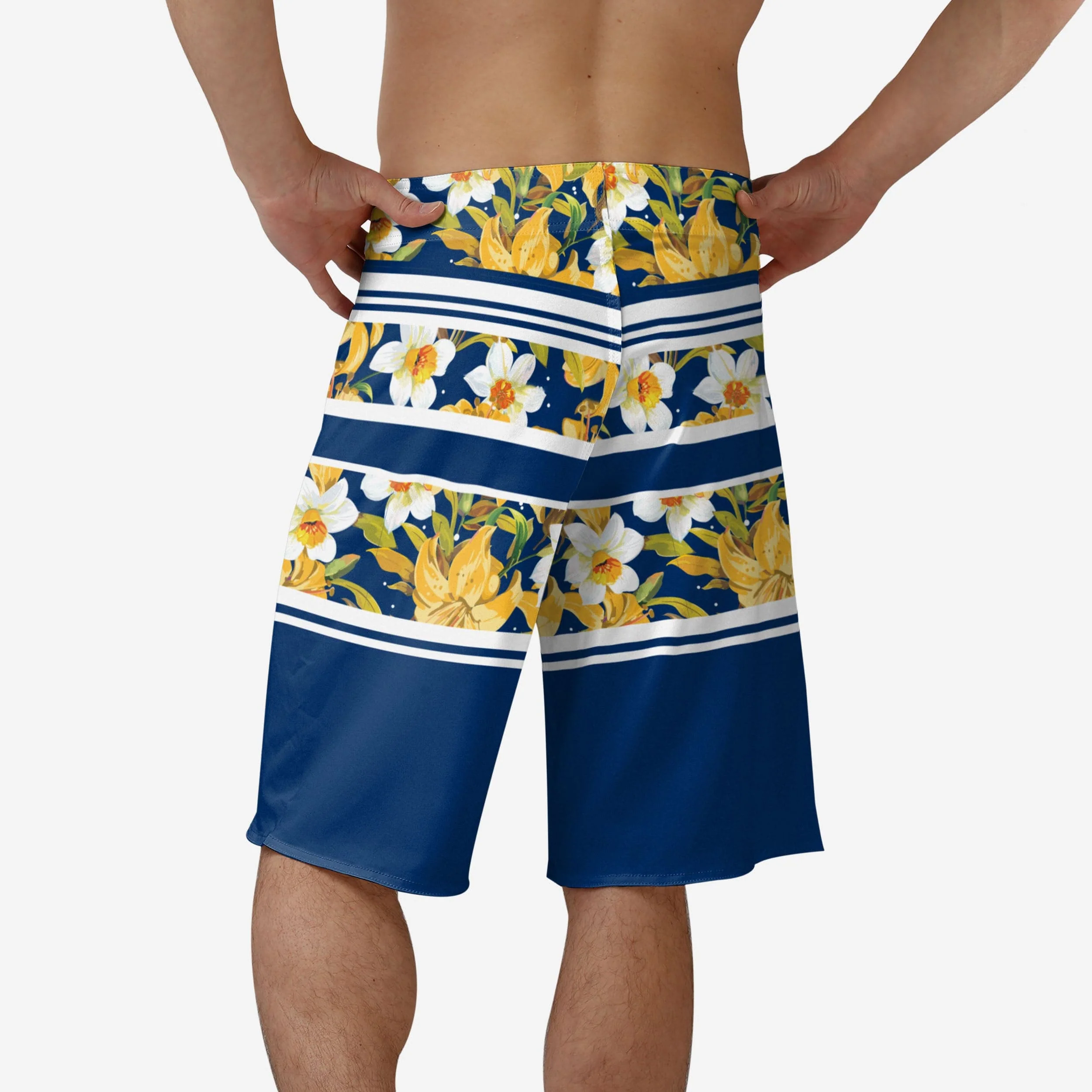 Buffalo Sabres Floral Stripe Boardshorts - Image 2
