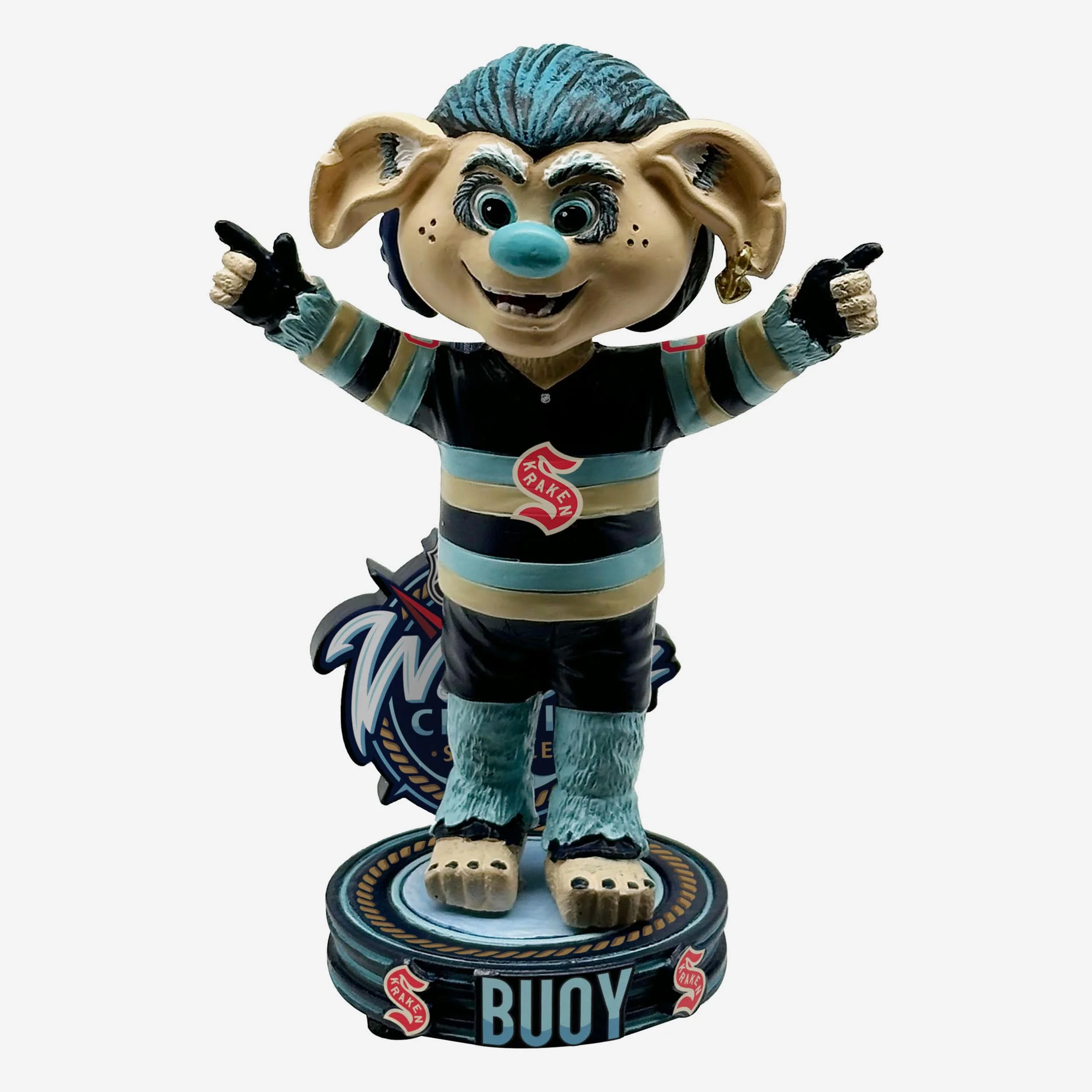 Buoy Seattle Kraken 2024 Winter Classic Mascot Bobblehead