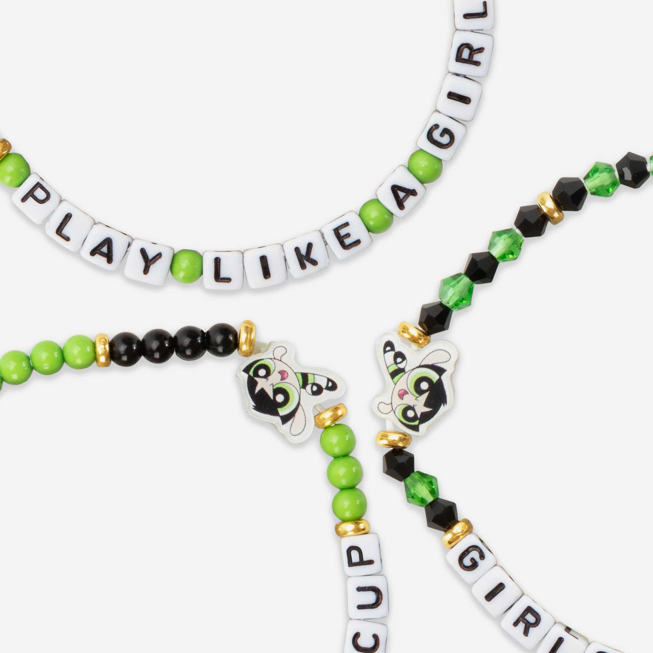 Buttercup The Powerpuff Girls 3 Pack Friendship Bracelet - Image 2