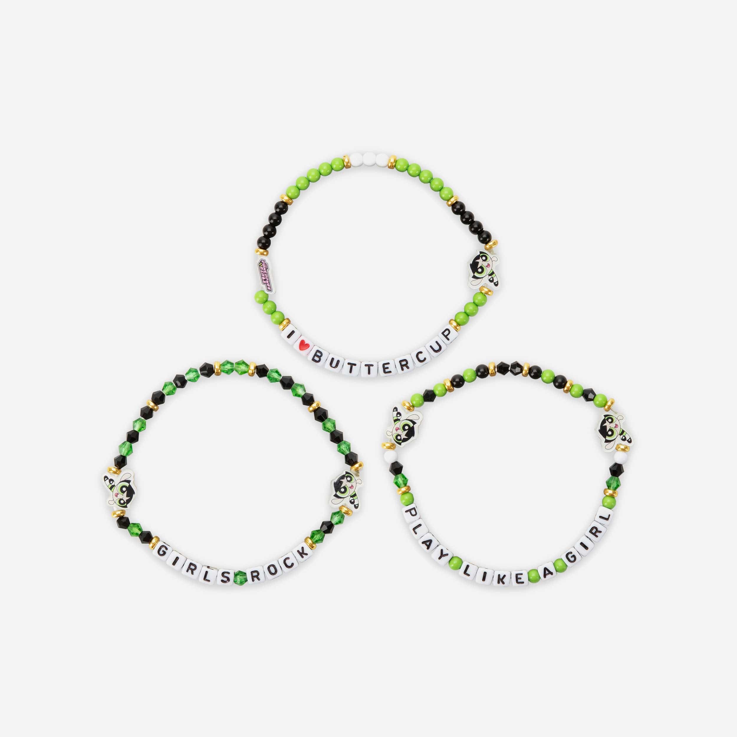 Buttercup The Powerpuff Girls 3 Pack Friendship Bracelet - Image 3